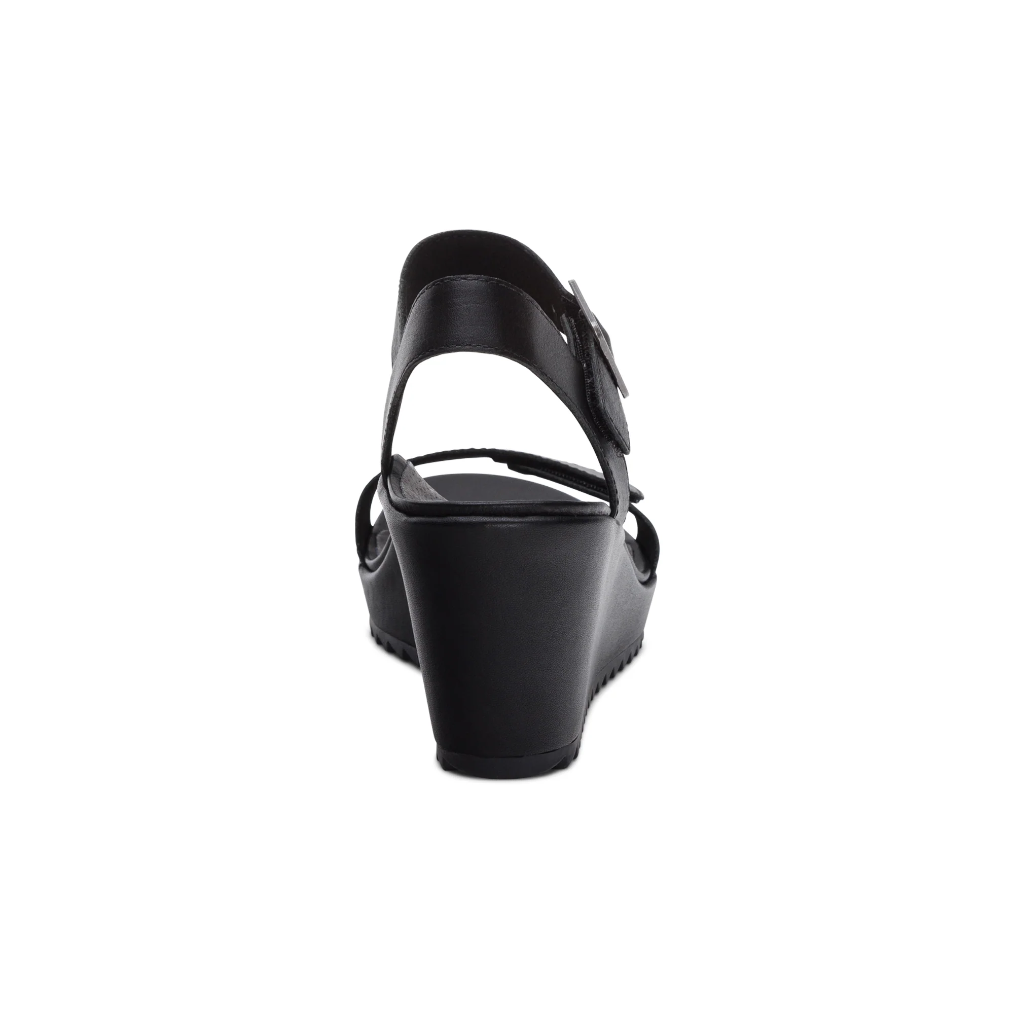 Andrea Quarter Strap Wedge  - Black - Image 3