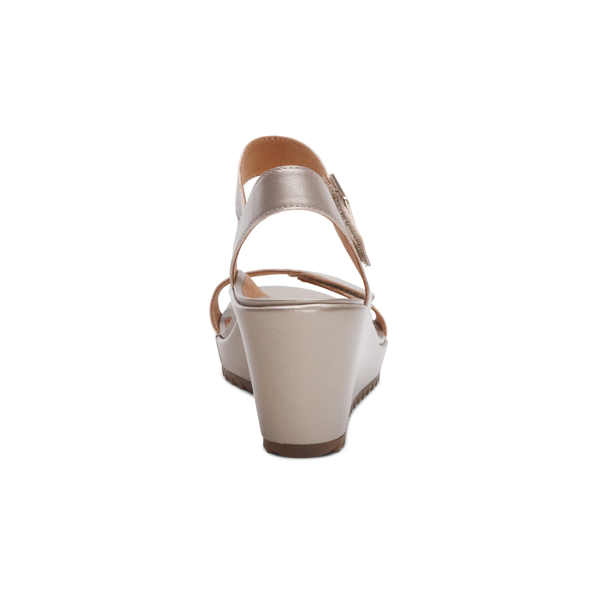 Andrea Quarter Strap Wedge  - Platinum - Image 3
