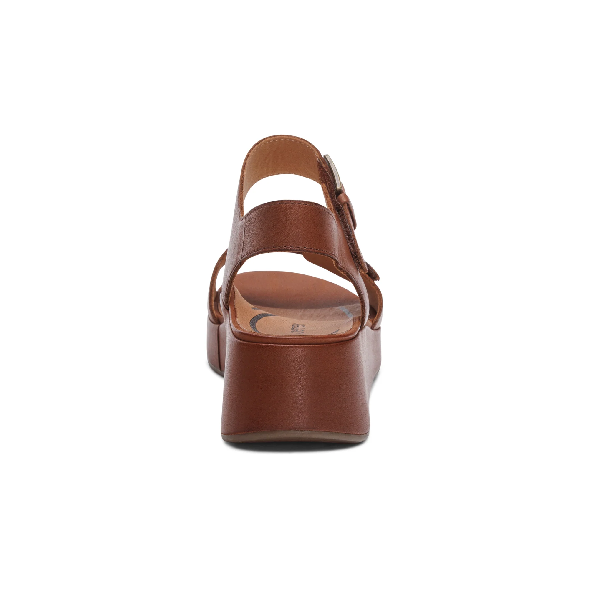 Ariel Adjustable Quarter Strap Wedge  - Dark Brown - Image 3