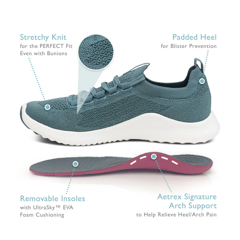 Carly Arch Support Sneaker - Black/Black - Image 6