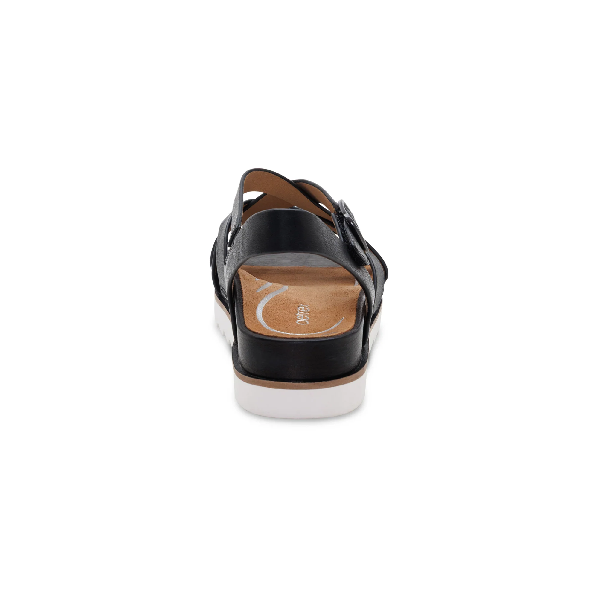 Carmen Cross Band Adjustable Sandal - Black - Image 3