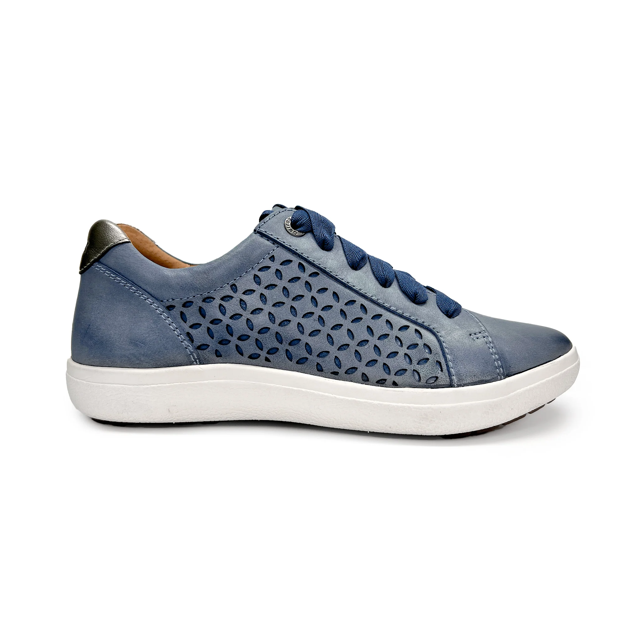 Courtney Lace-up Sneaker - Blue Cutout - Image 2