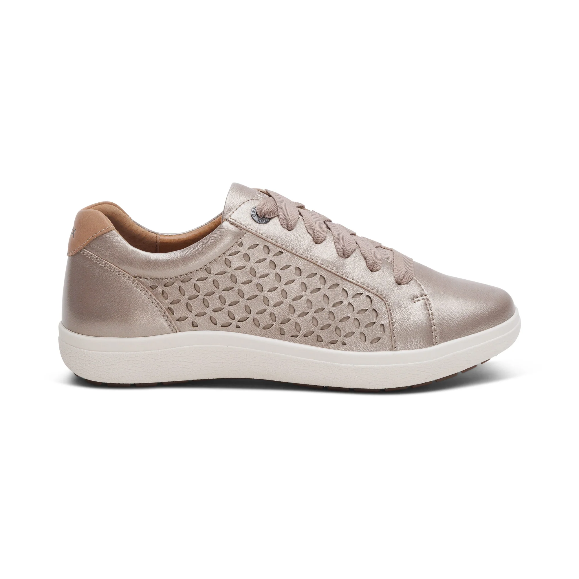 Courtney Lace-up Sneaker - White Gold Cutout - Image 2