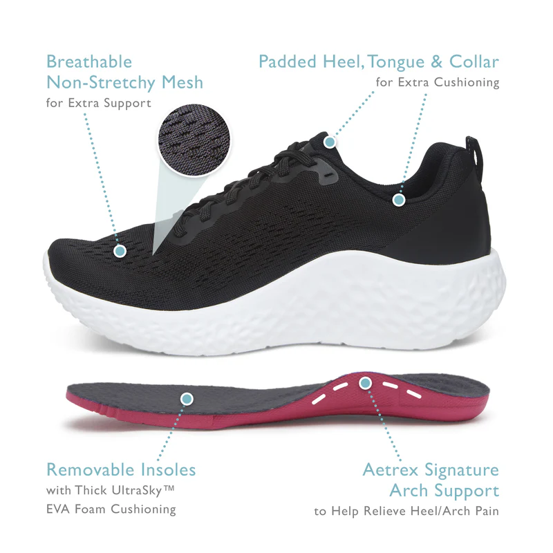 Danika Arch Support Sneaker - Navy Coral - Image 7