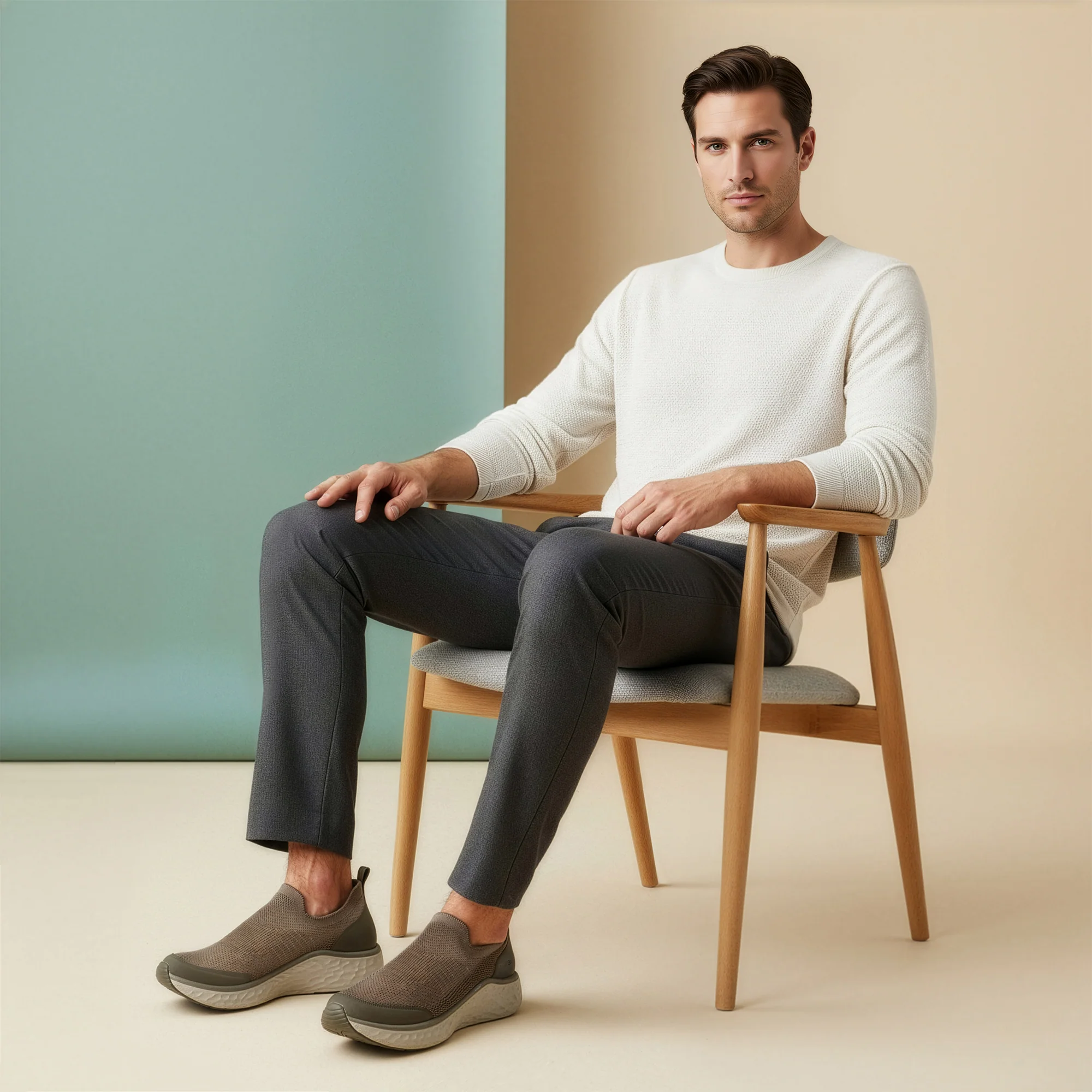 Dash Arch Support Men's Sneaker  - Taupe - Image 6