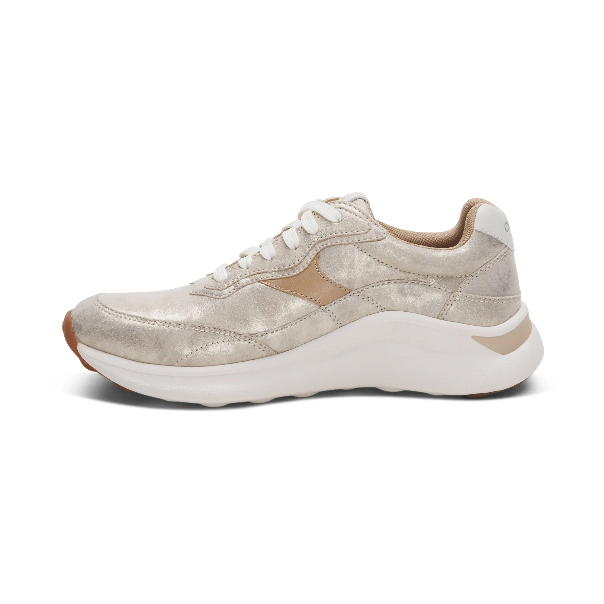 Emily Lace-Up Sneaker - Champagne - Image 4