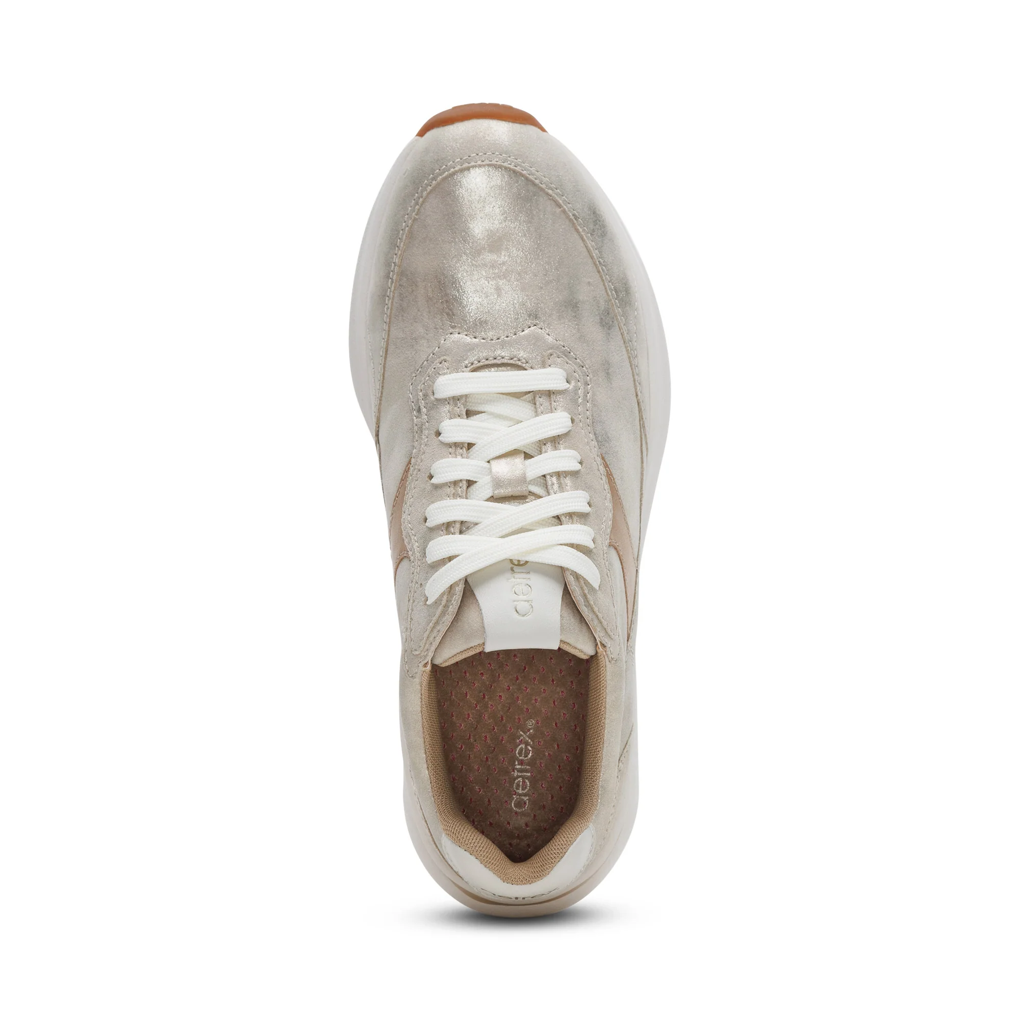 Emily Lace-Up Sneaker - Champagne - Image 5
