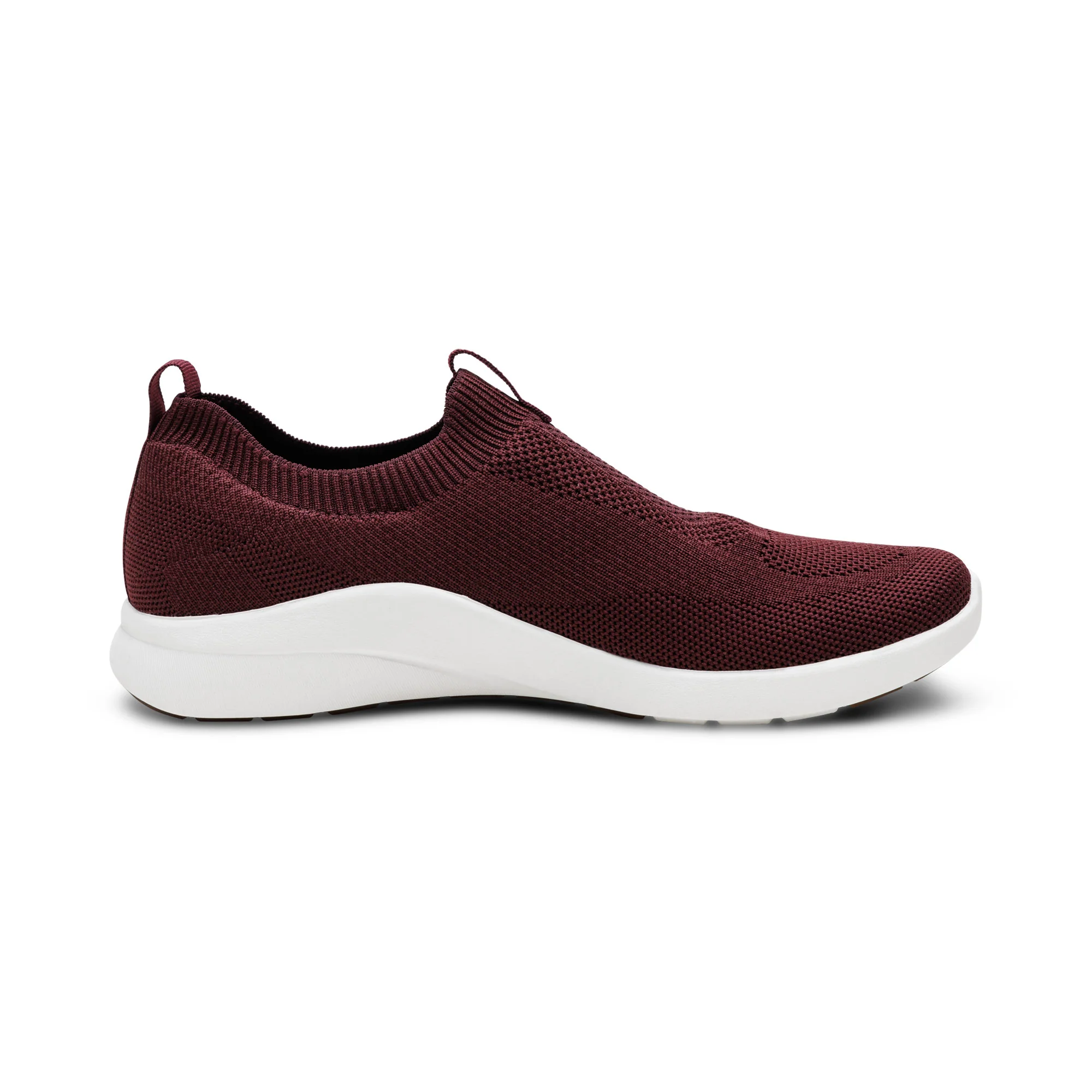 Felicity Knit Slip-On Sneaker - Burgundy - Image 2