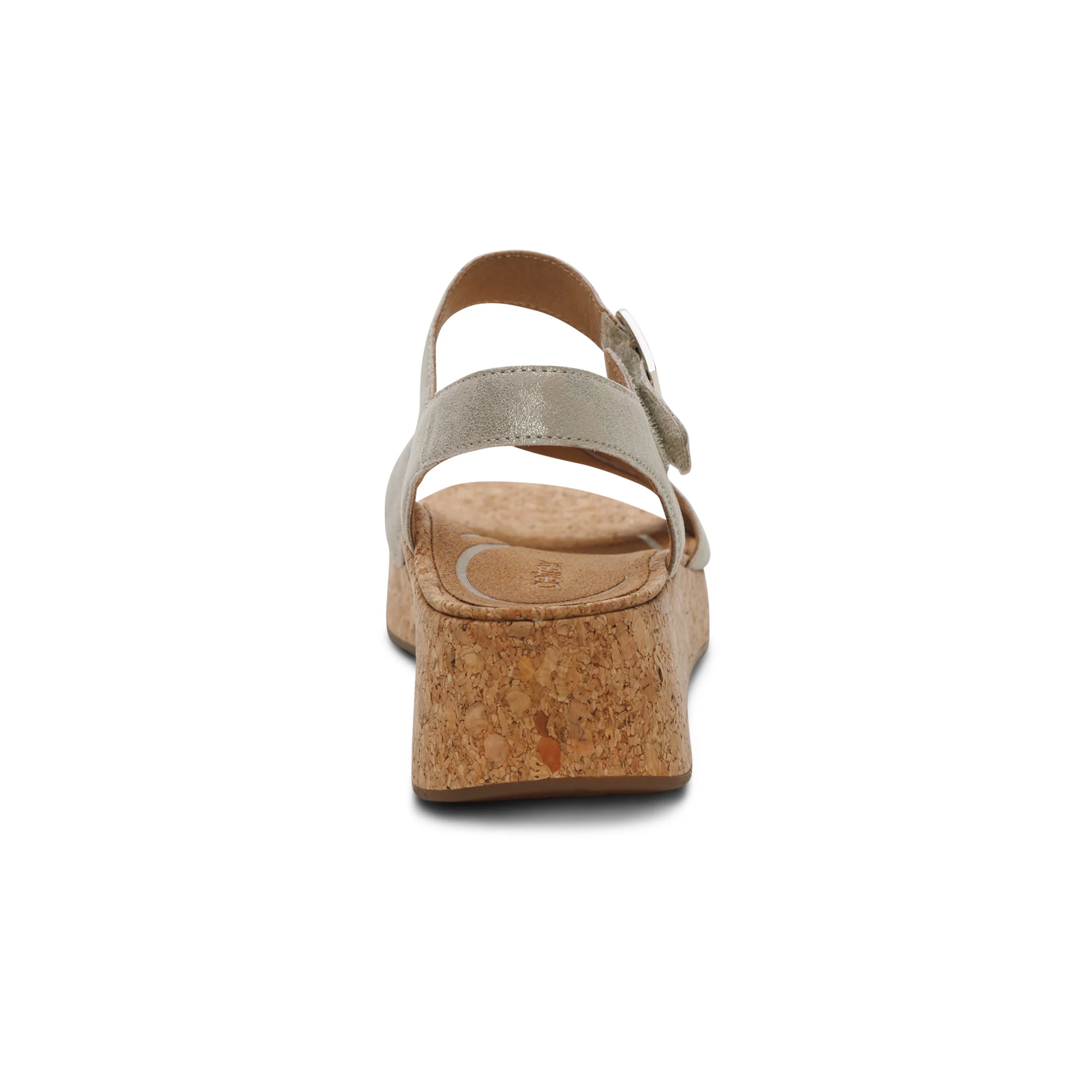 Flora Adjustable Quarter Strap Wedge  - Champagne - Image 3