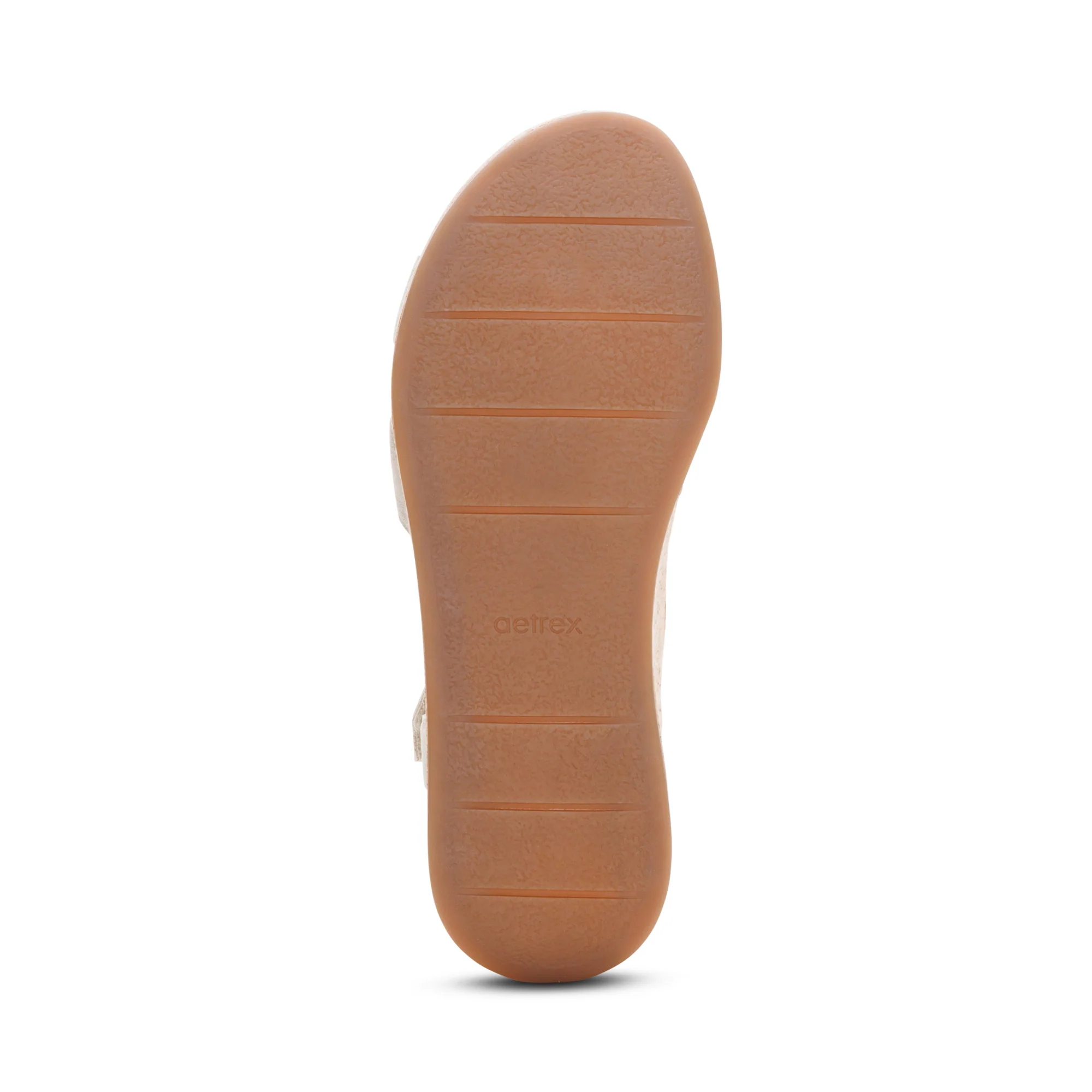 Flora Adjustable Quarter Strap Wedge  - Champagne - Image 6