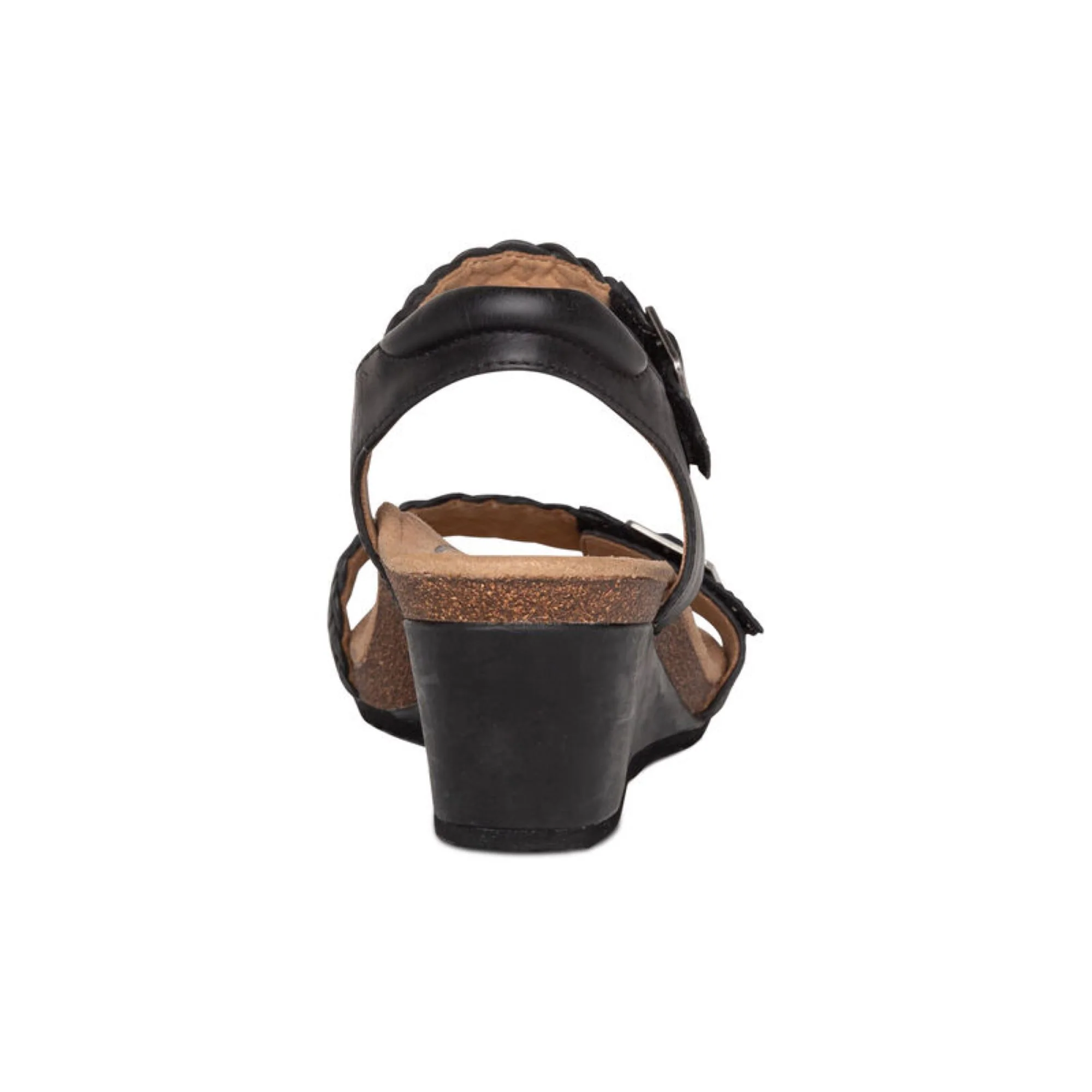 Grace Adjustable Woven Wedge - Black - Image 3