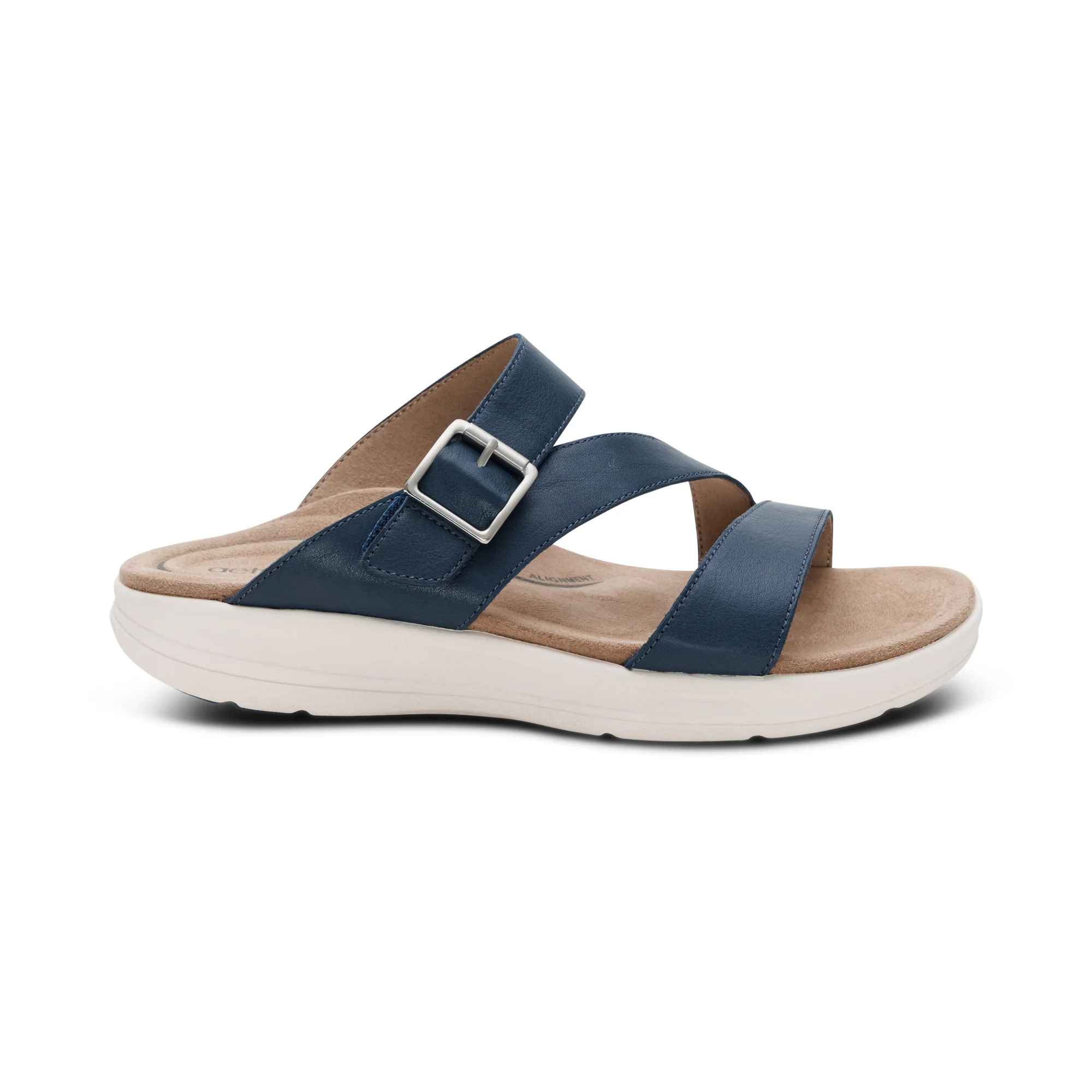 Jenny Adjustable Slide Sandal - Navy - Image 3