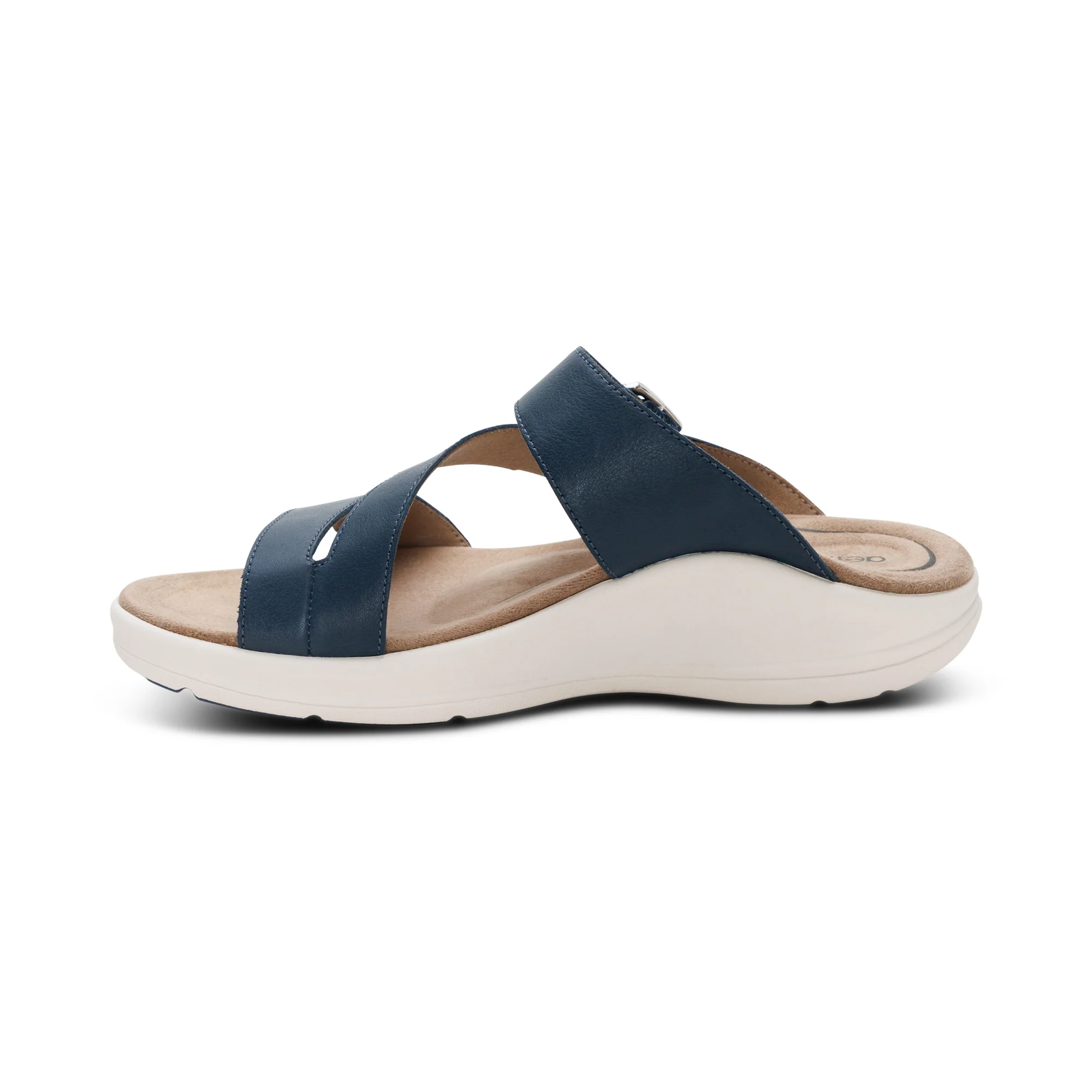 Jenny Adjustable Slide Sandal - Navy - Image 5