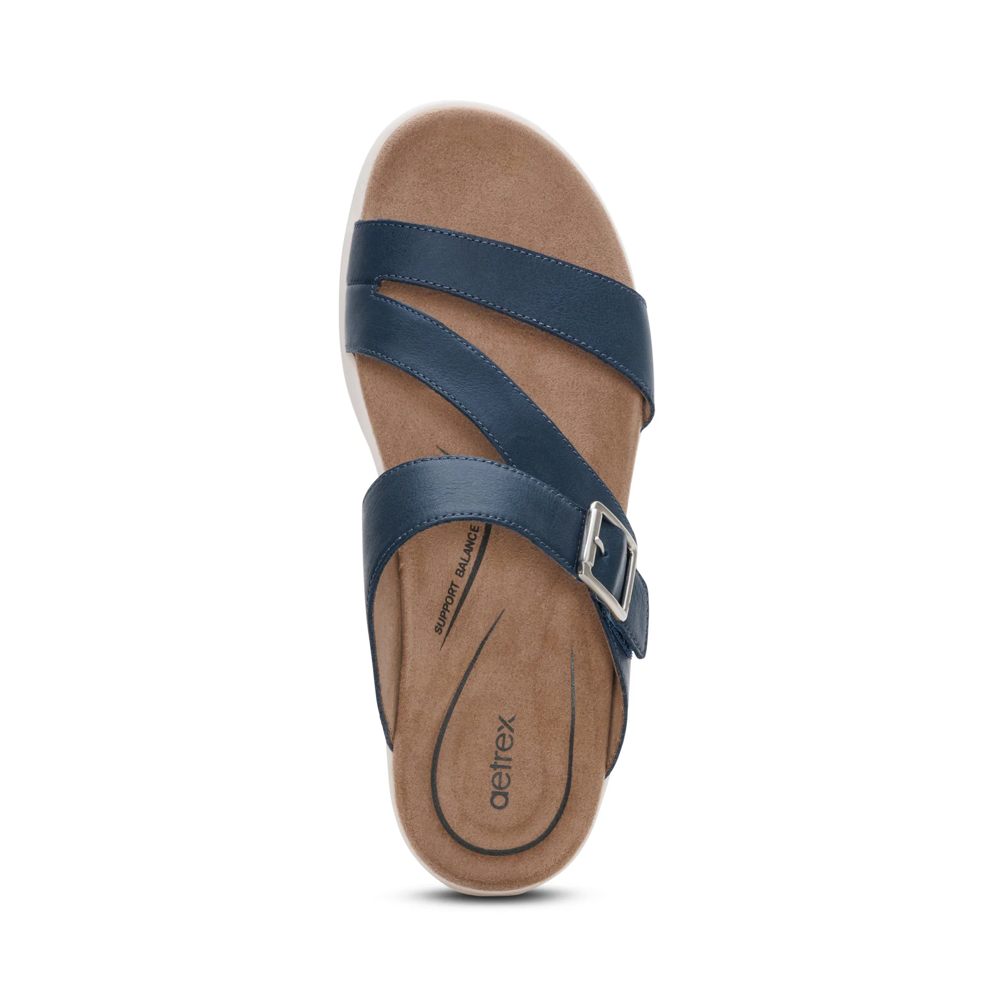 Jenny Adjustable Slide Sandal - Navy - Image 6