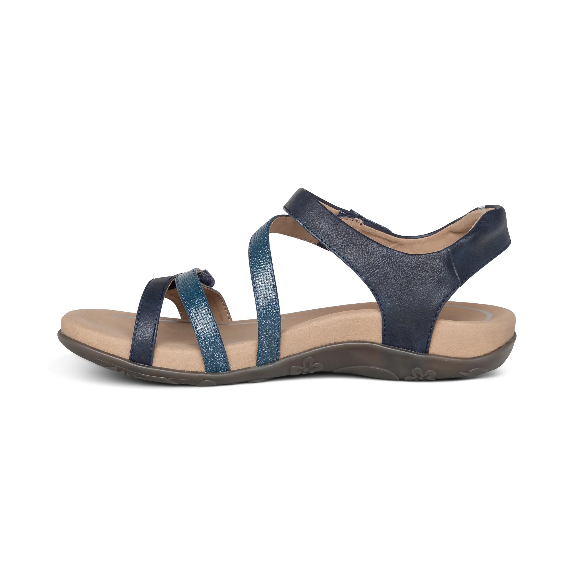 Jess Adjustable Quarter Strap Sandal - Navy - Image 4