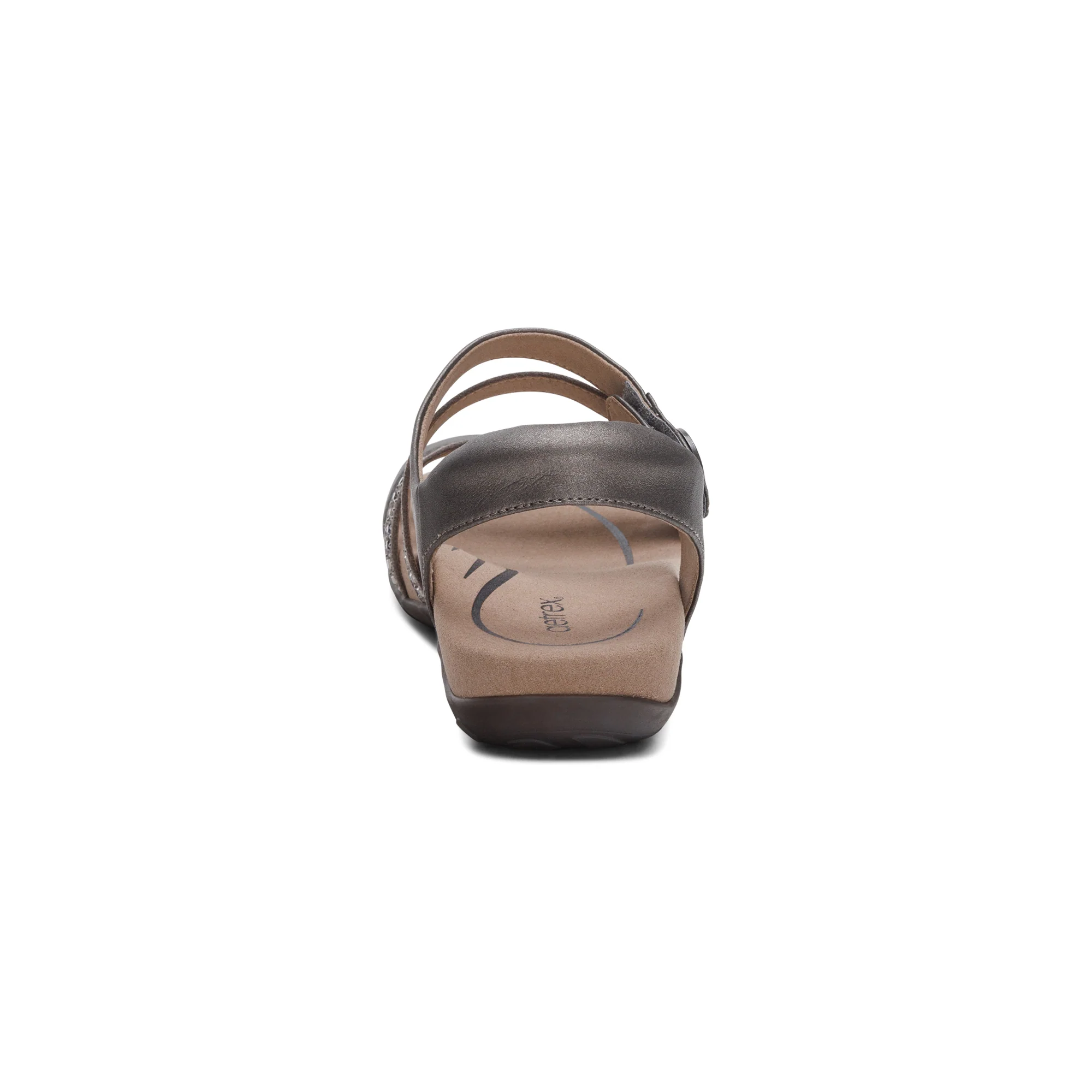 Jess Adjustable Quarter Strap Sandal - Pewter Sparkle - Image 3