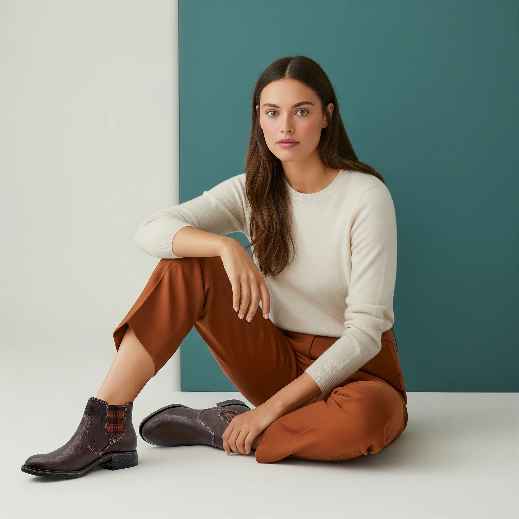 Kaylee Arch Support Chelsea Boot - Dark Brown - Image 7