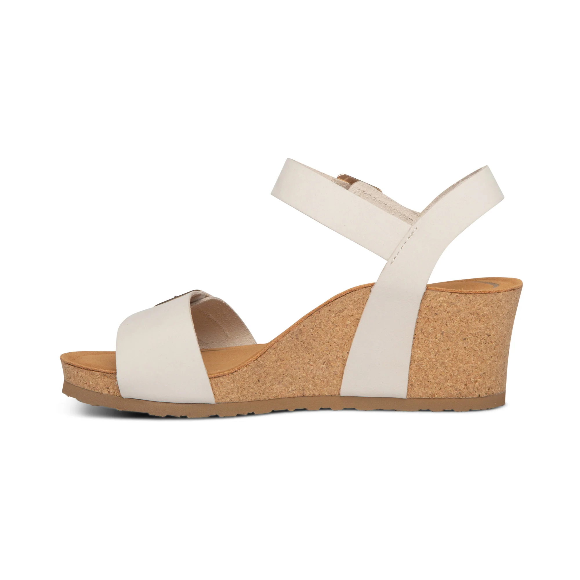 Lexa Quarter Strap Wedge - Ivory - Image 4
