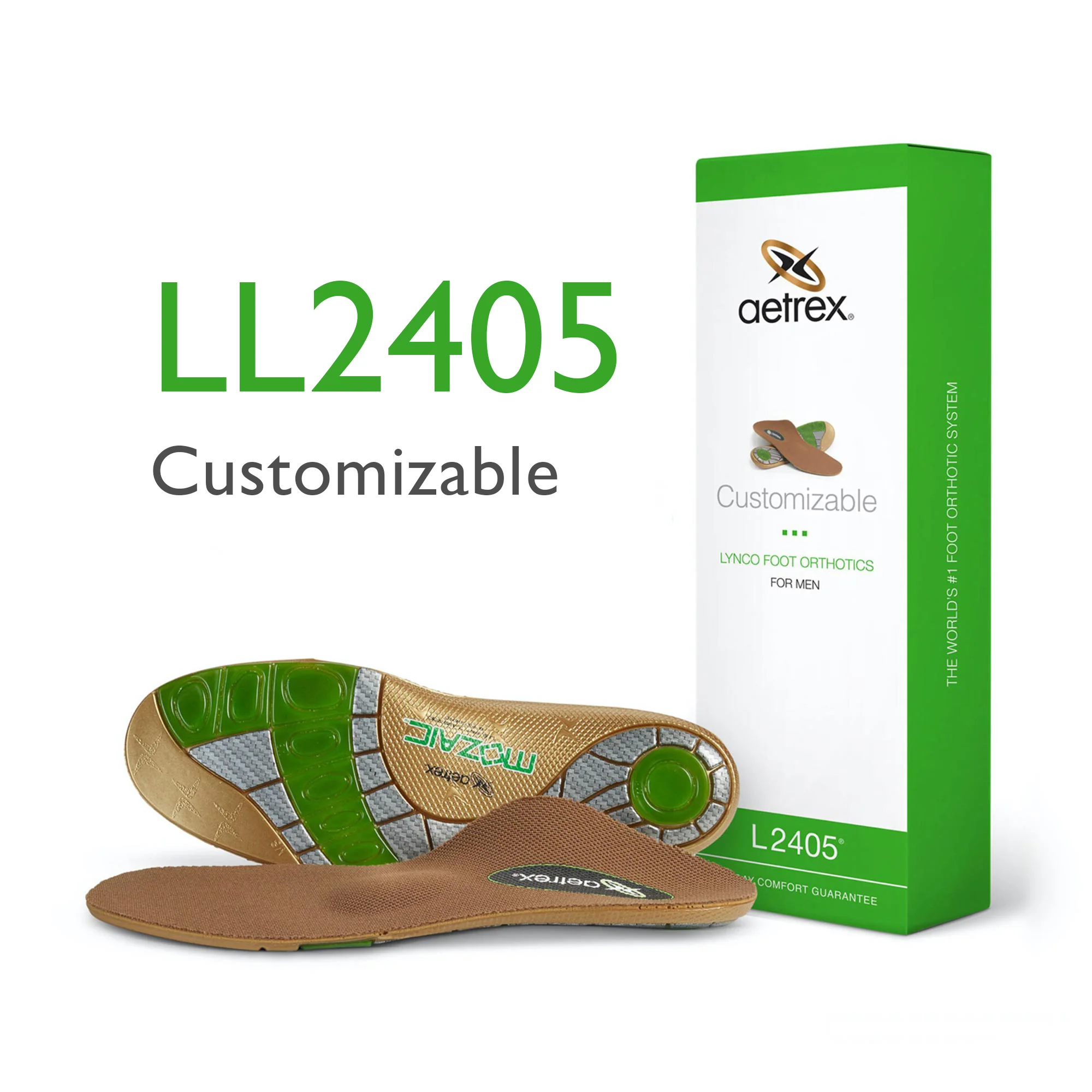 First Generation Men's Customizable Orthotics W/ Metatarsal Support