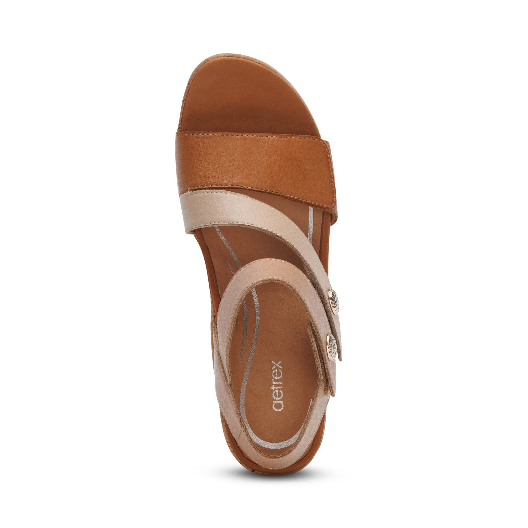 Madelyn Quarter Strap Wedge  - Ginger Multi - Image 5