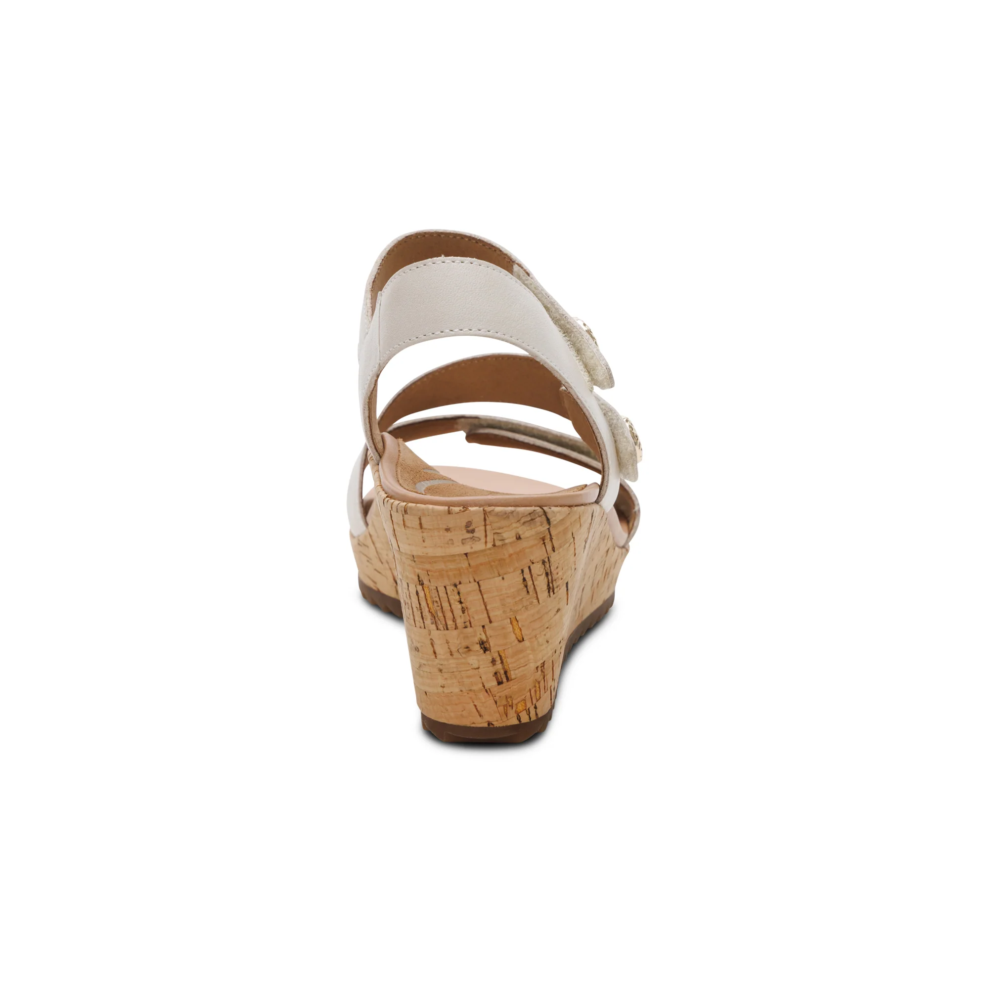 Madelyn Quarter Strap Wedge  - Off White - Image 3