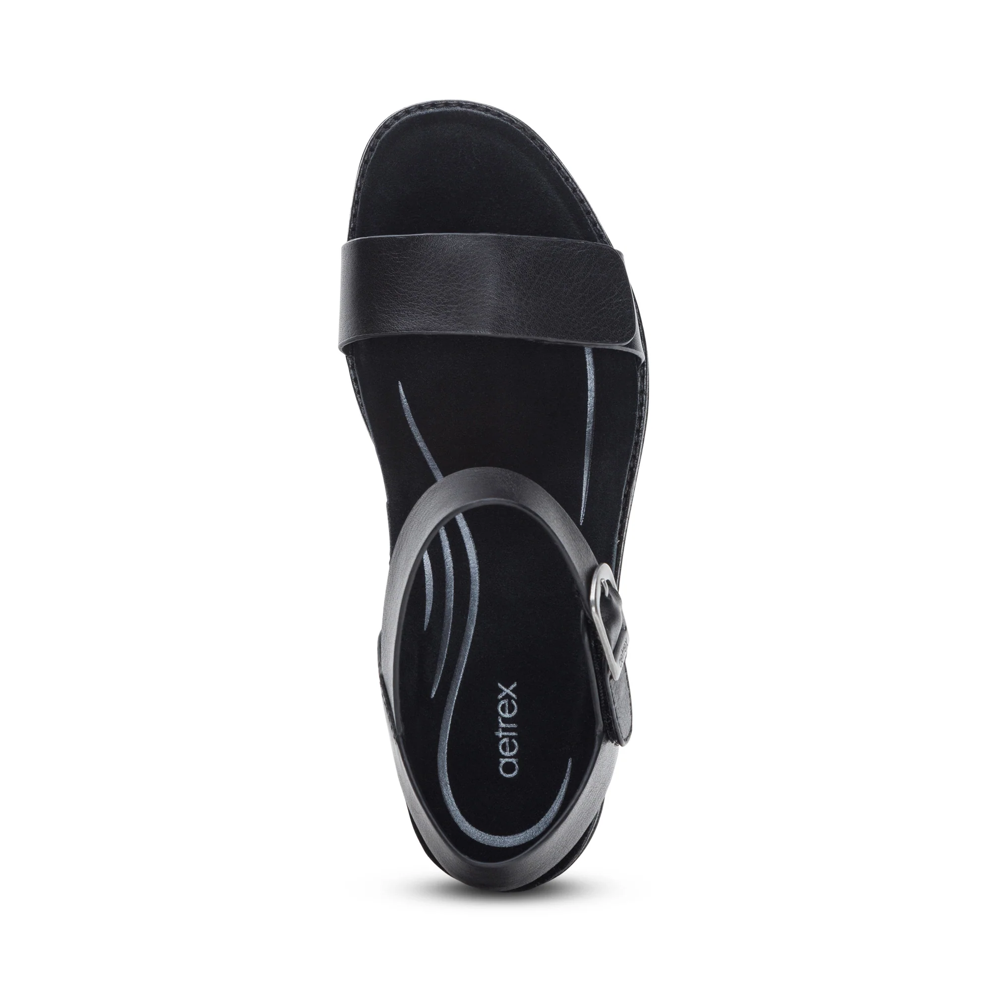 Mae Adjustable Quarter Strap Heel - Black - Image 5