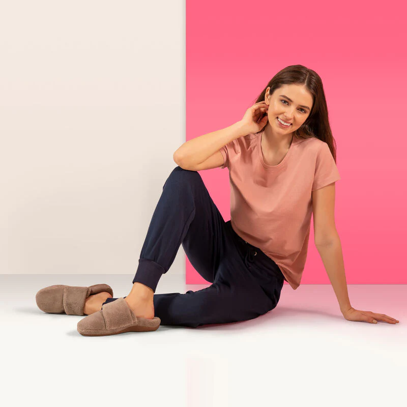Mandy Closed Toe Slipper - Coffee - Image 6