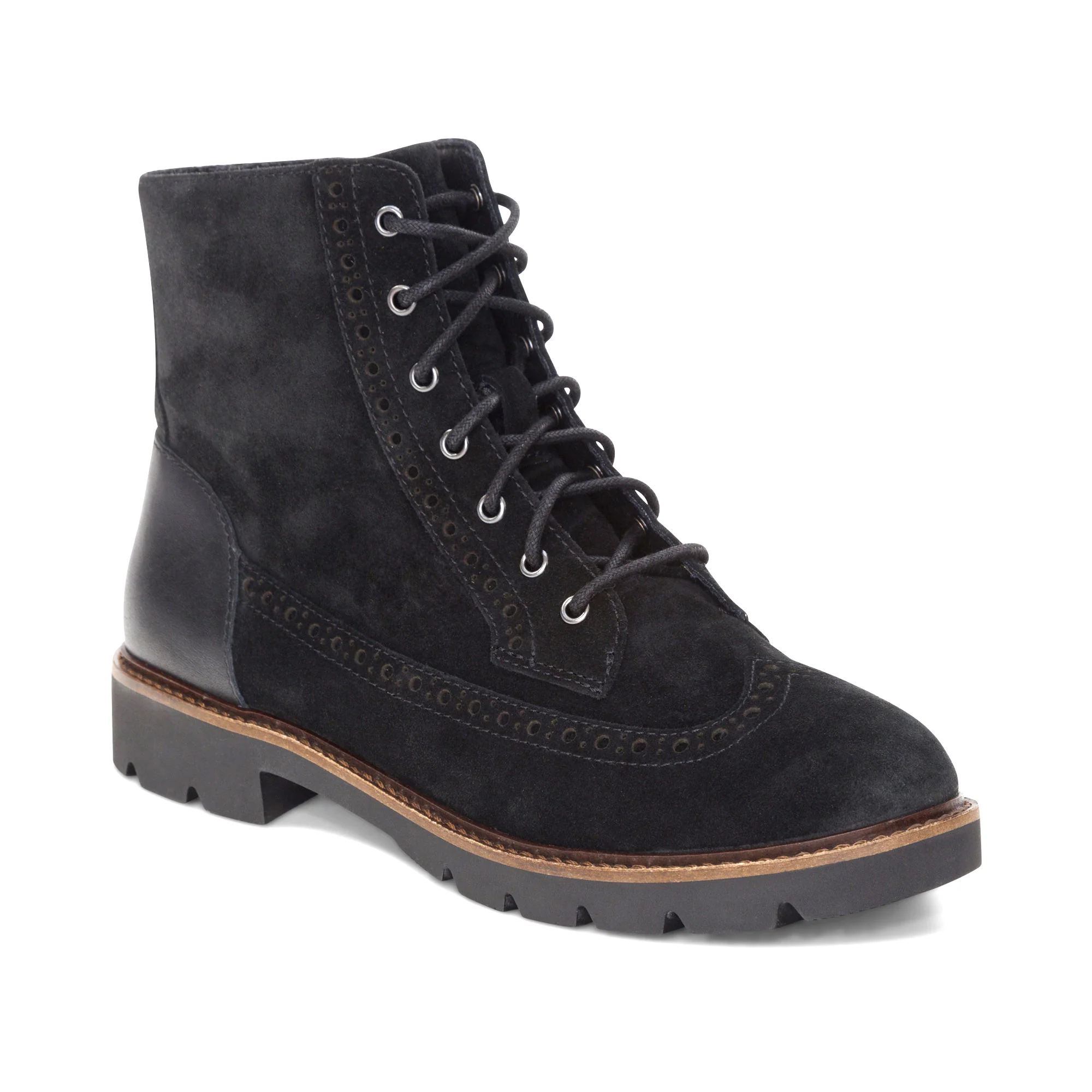 Margot Lace-Up Boot - Black