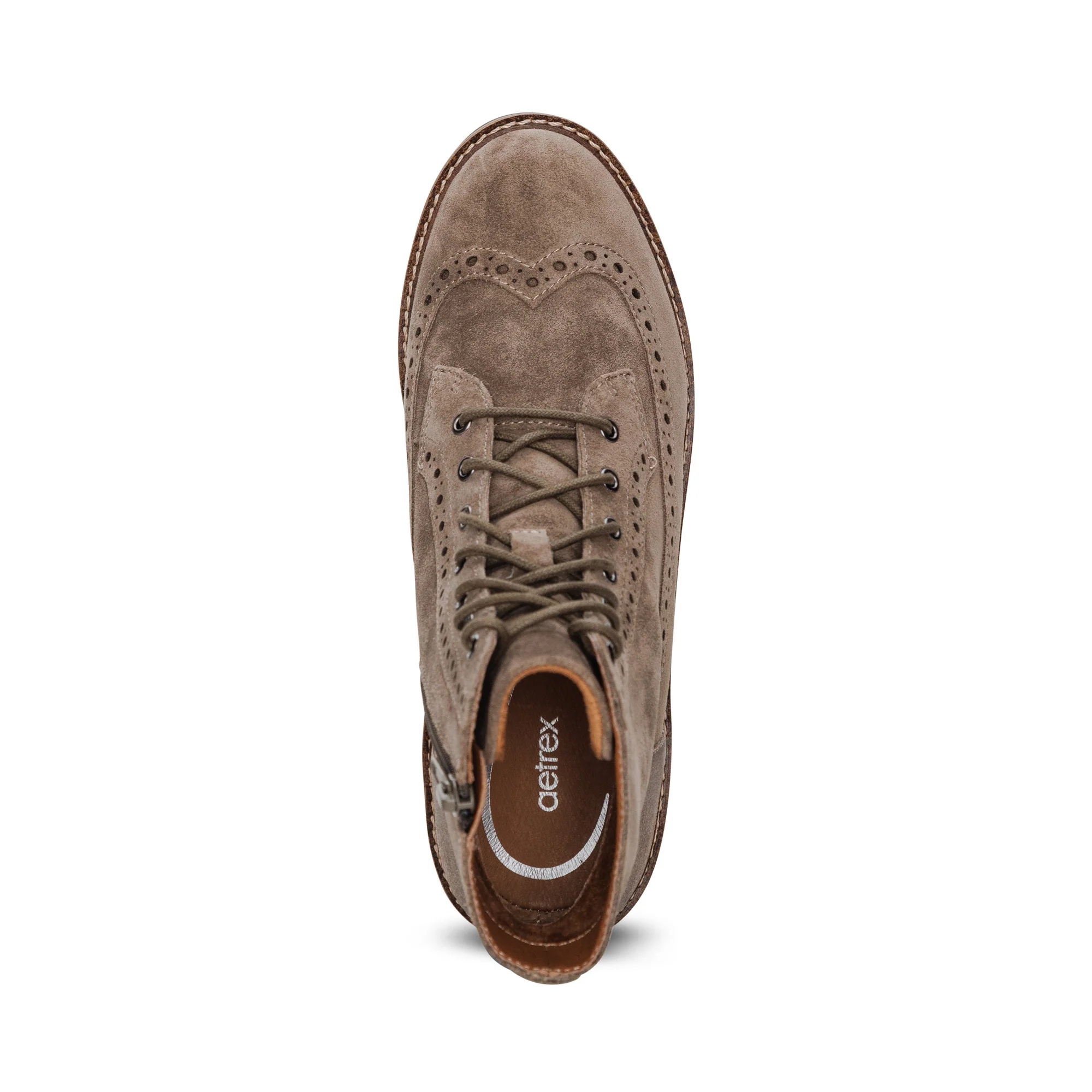 Margot Lace-Up Boot - Taupe - Image 5