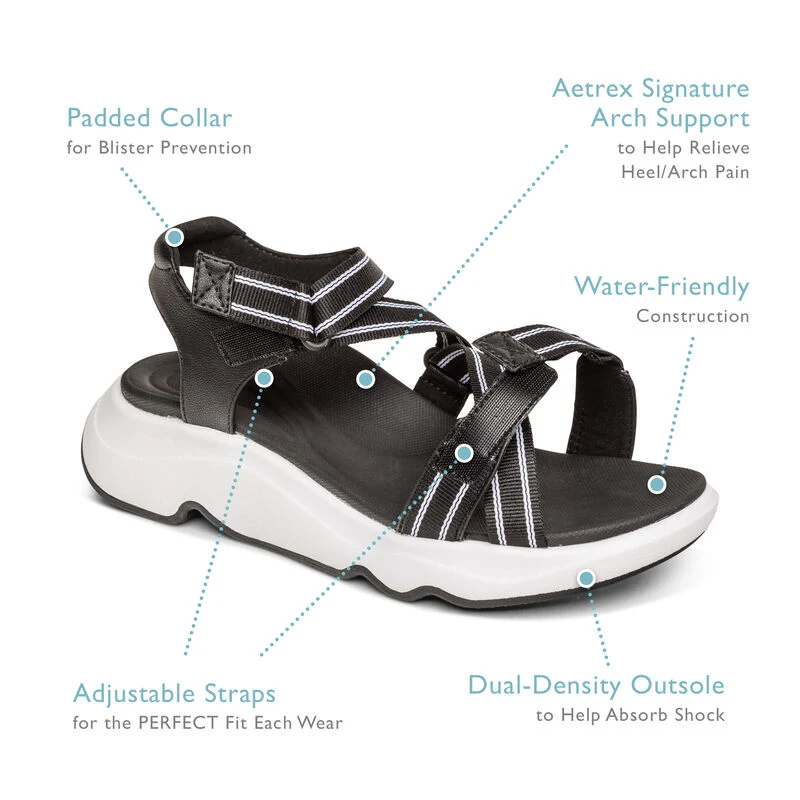 Marz Adjustable Sport Sandal - Taupe - Image 6