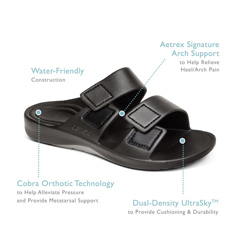 Milos Orthotic Men's Slides - Army - Image 4