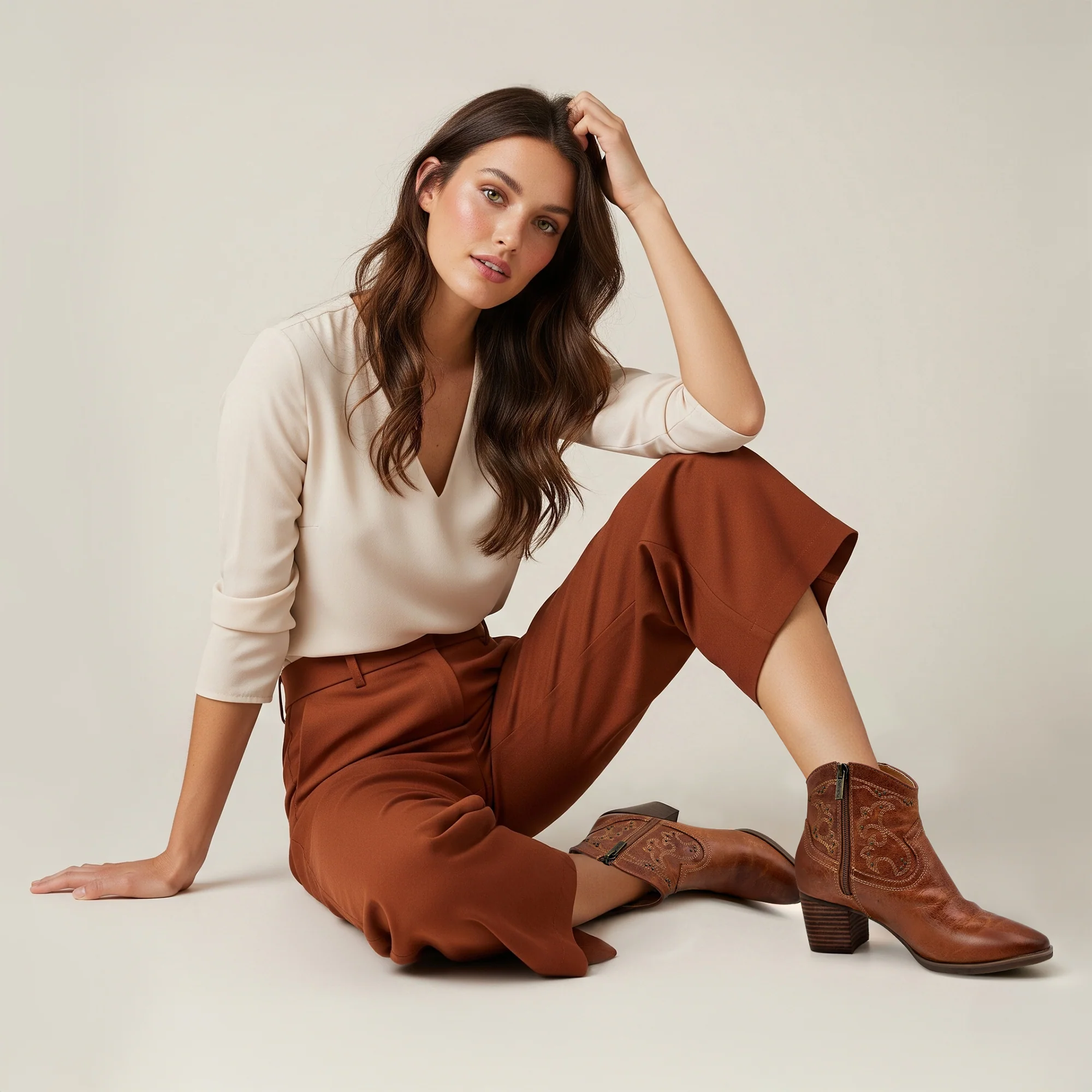 Reagan Ankle Boot - Cognac - Image 7