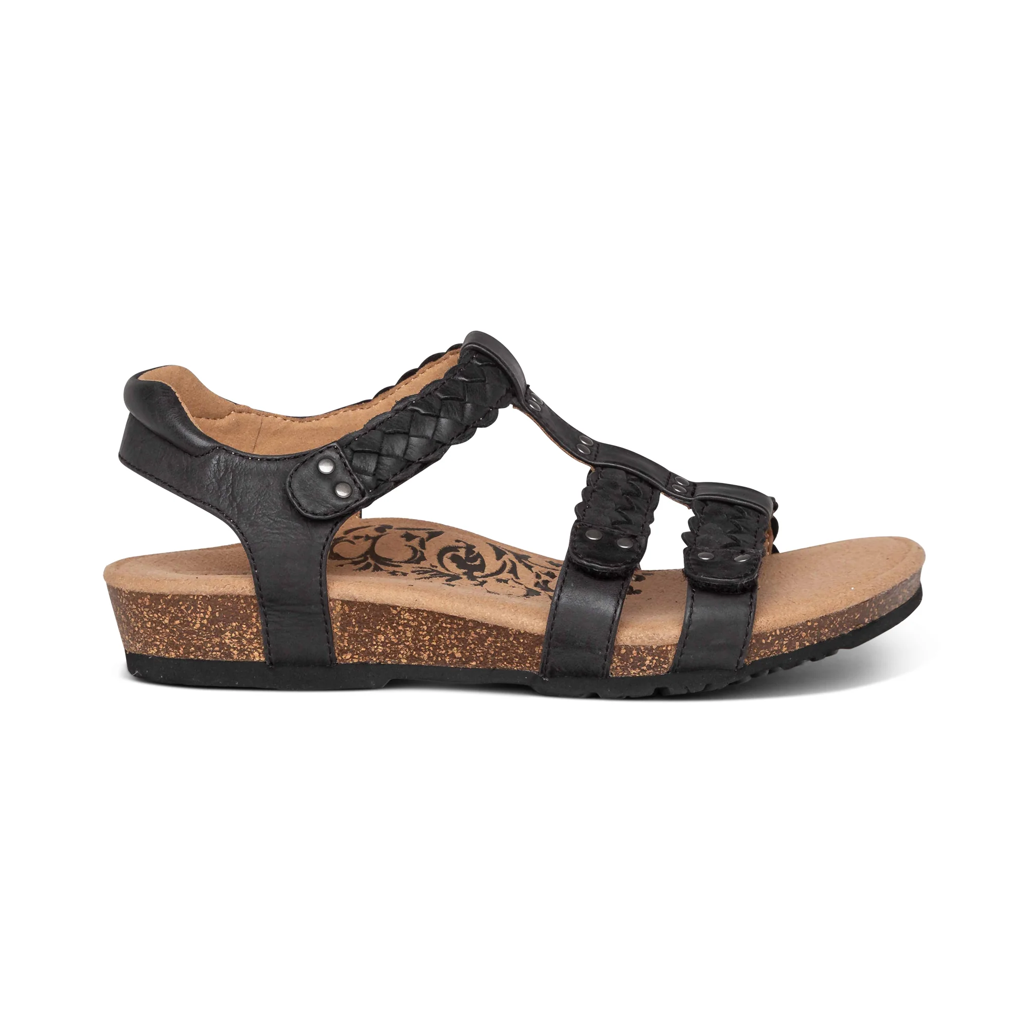 Reese Adjustable Gladiator Sandal - Black - Image 3