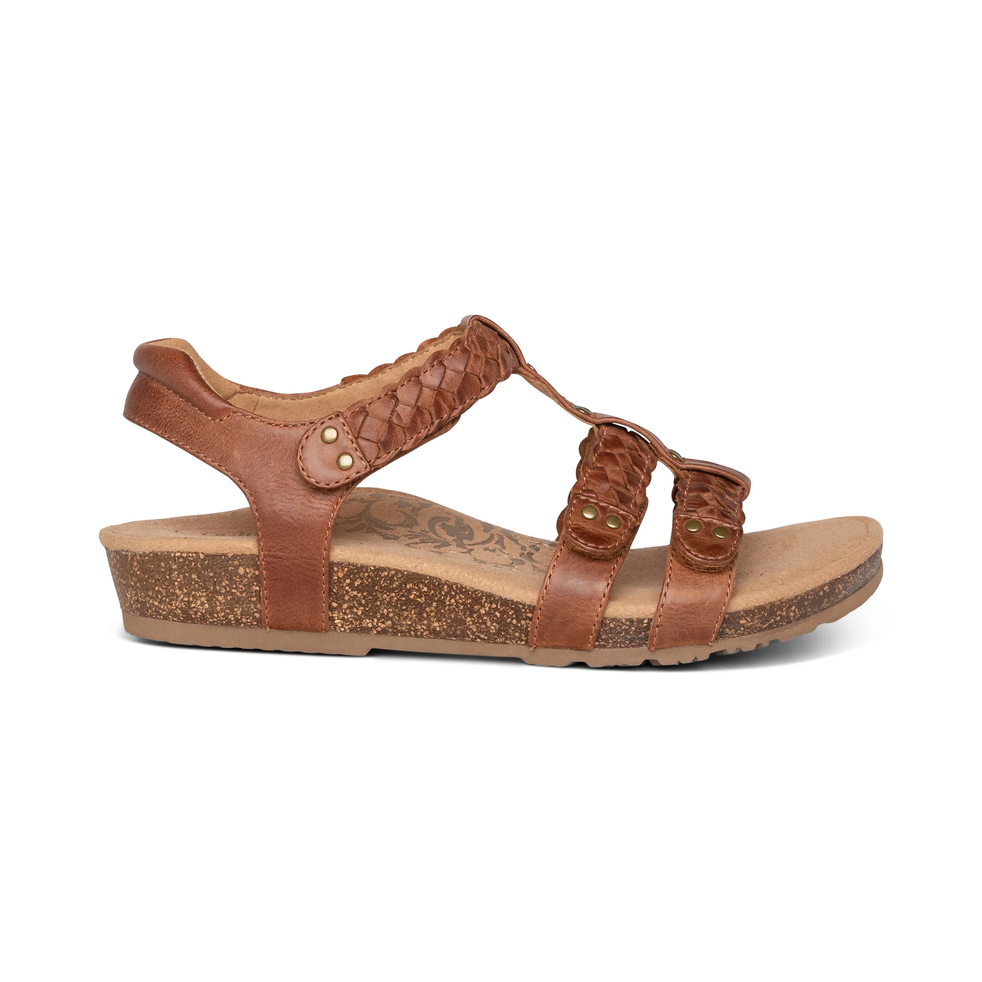 Reese Adjustable Gladiator Sandal - Cognac Brown - Image 3