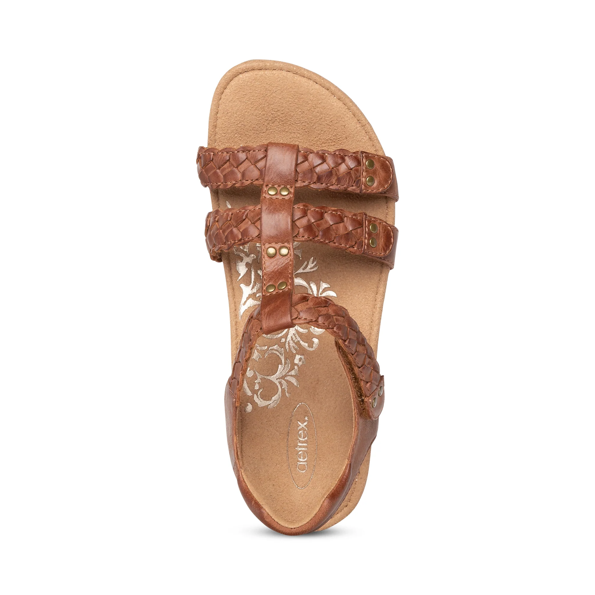 Reese Adjustable Gladiator Sandal - Cognac Brown - Image 5