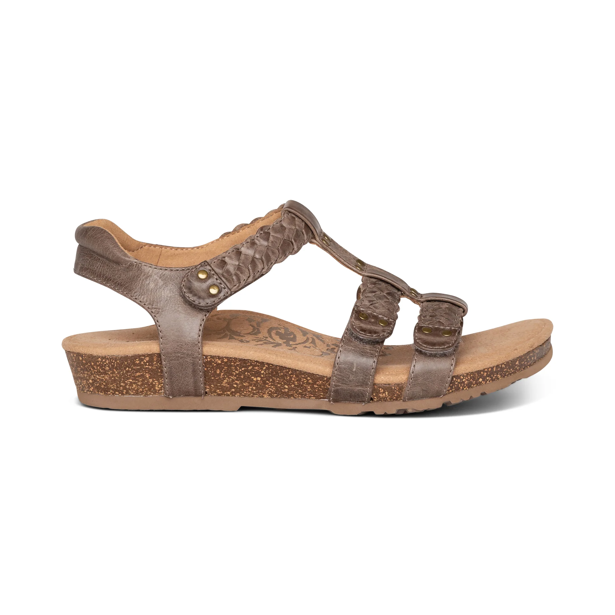 Reese Adjustable Gladiator Sandal - Taupe - Image 3