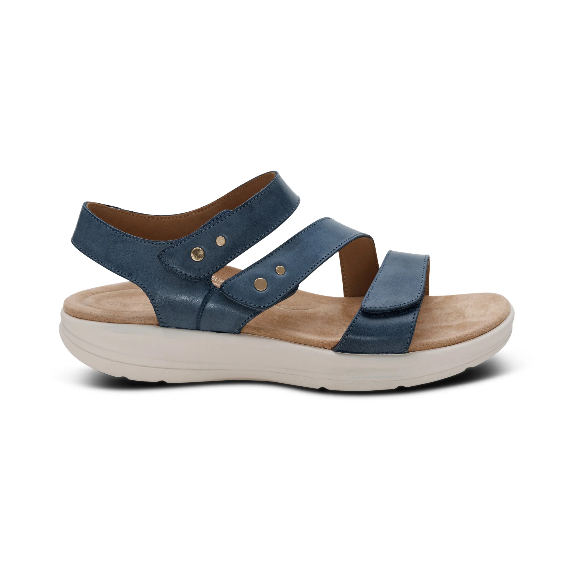 Savannah Adjustable Quarter Strap Sandal - Hazy Blue - Image 3
