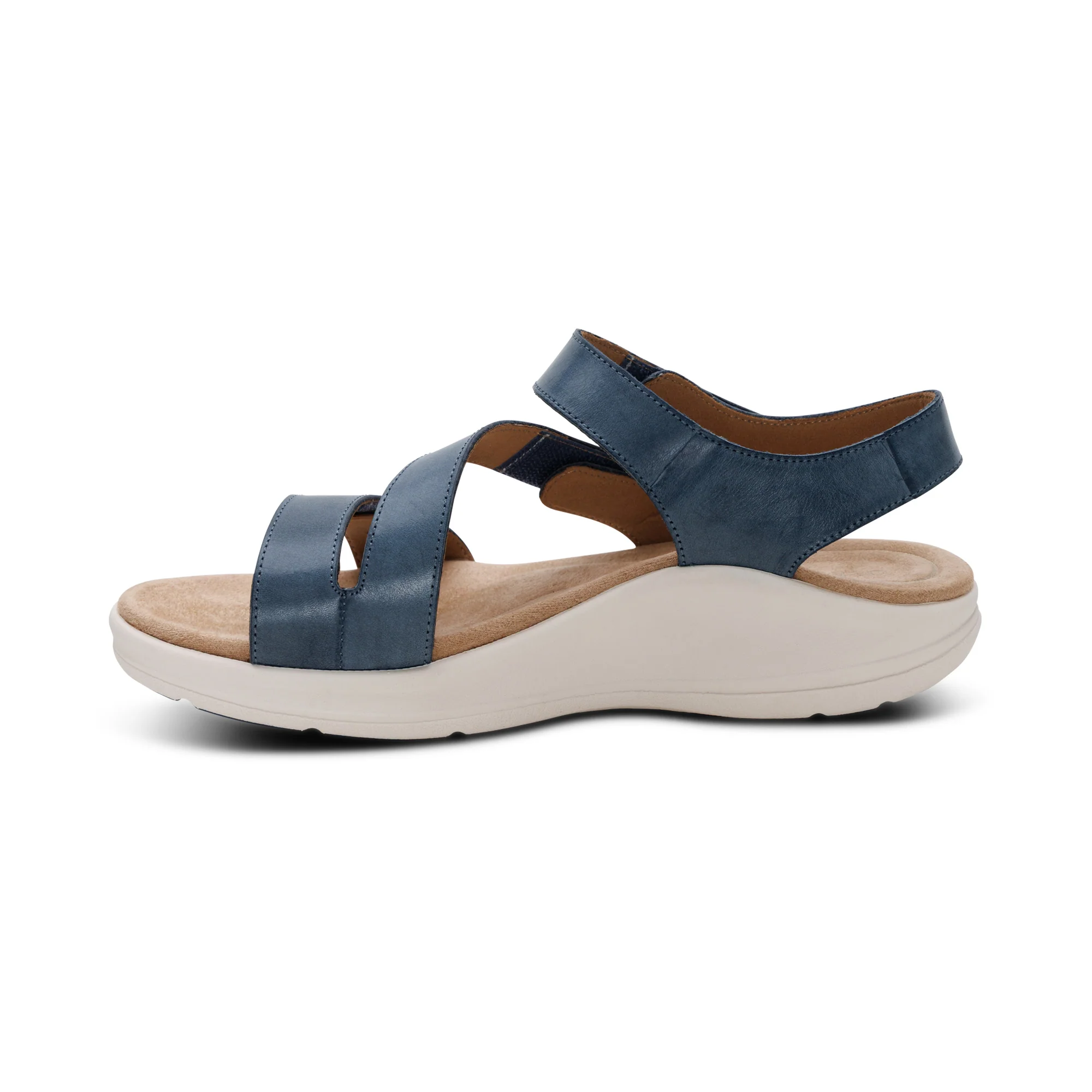 Savannah Adjustable Quarter Strap Sandal - Hazy Blue - Image 5