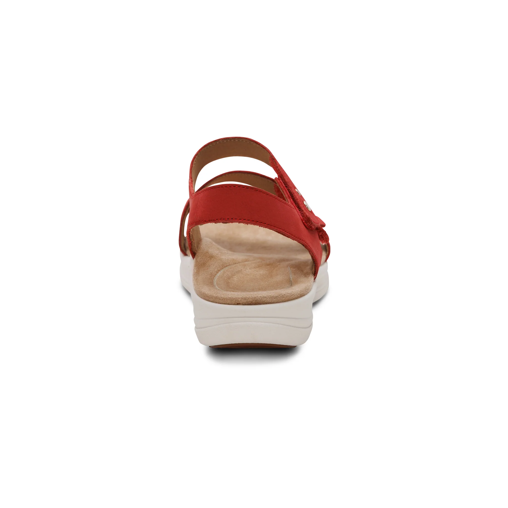 Savannah Adjustable Quarter Strap Sandal - Red - Image 4