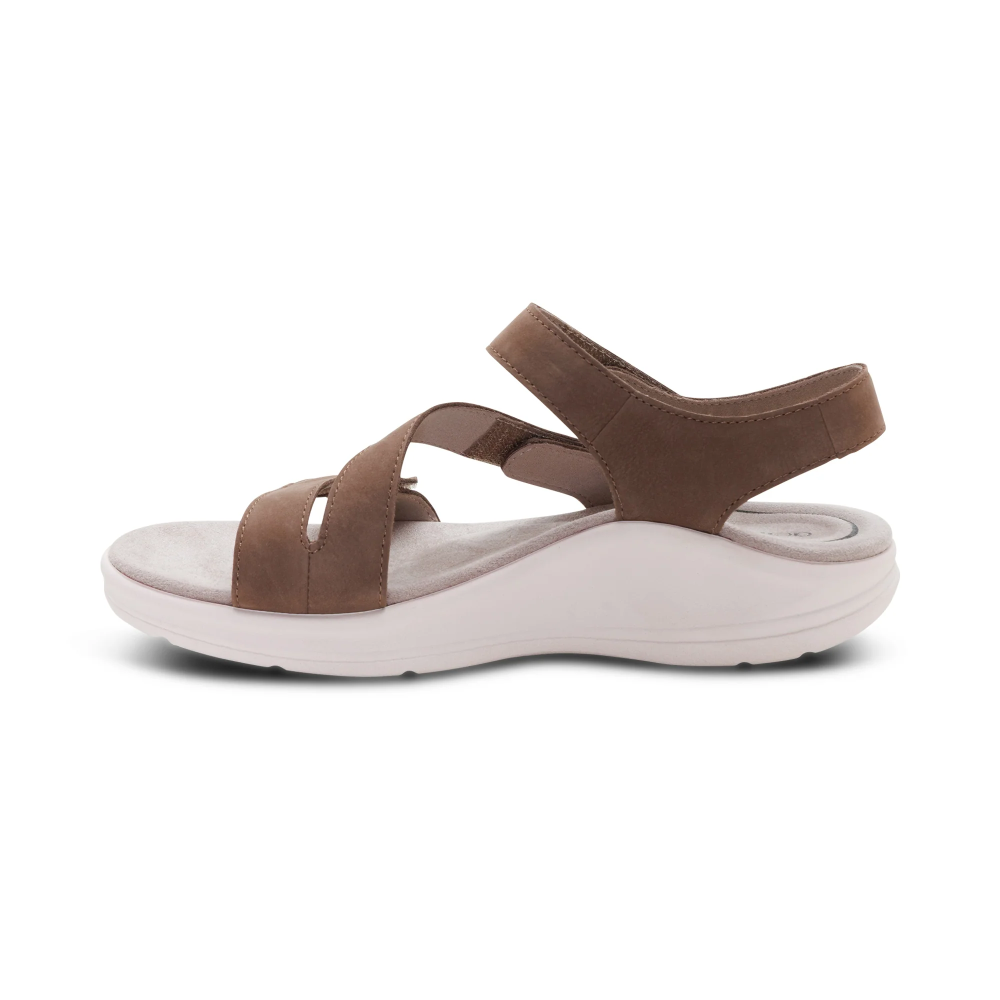 Savannah Adjustable Quarter Strap Sandal - Taupe - Image 5