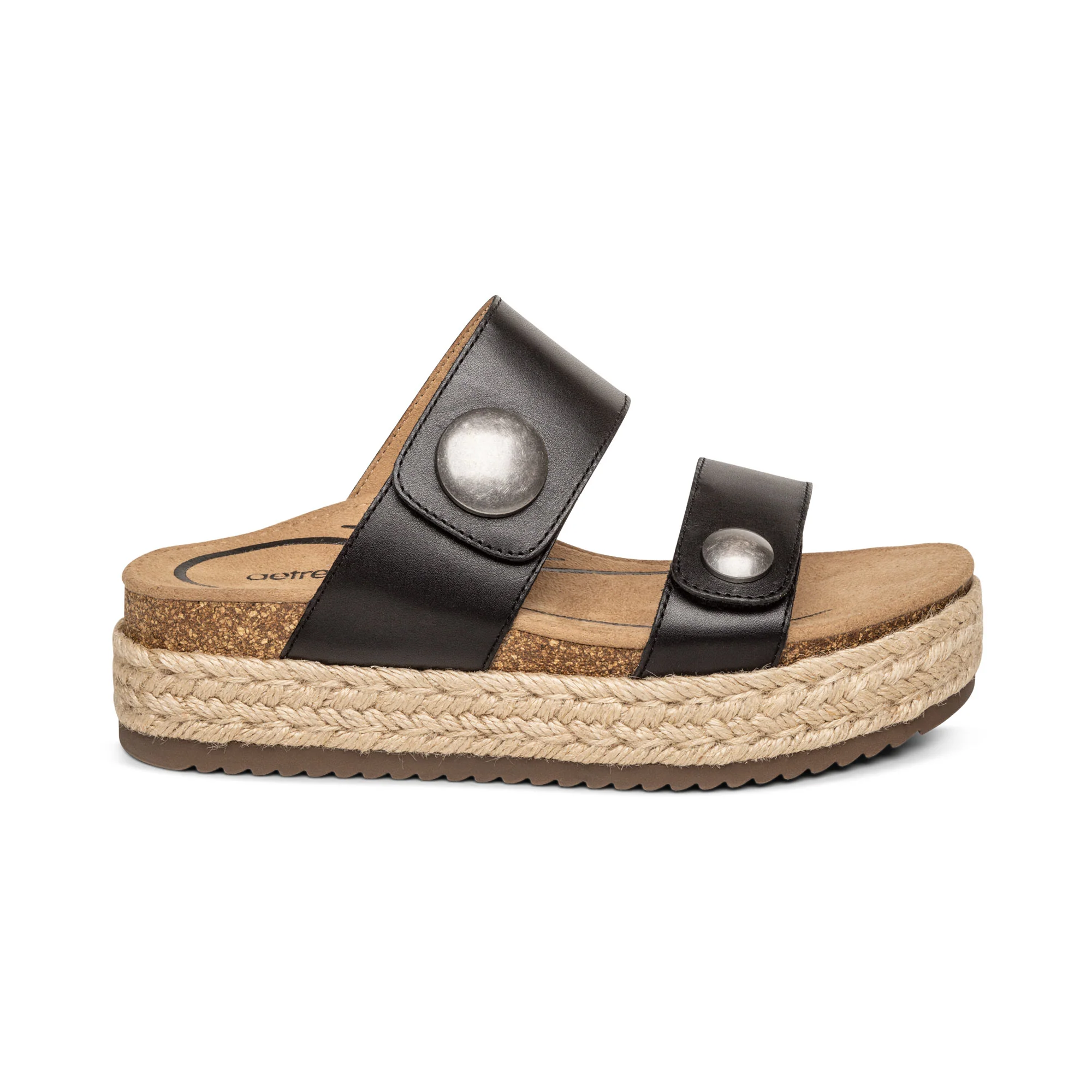 Sofie Platform Sandal - Black - Image 2