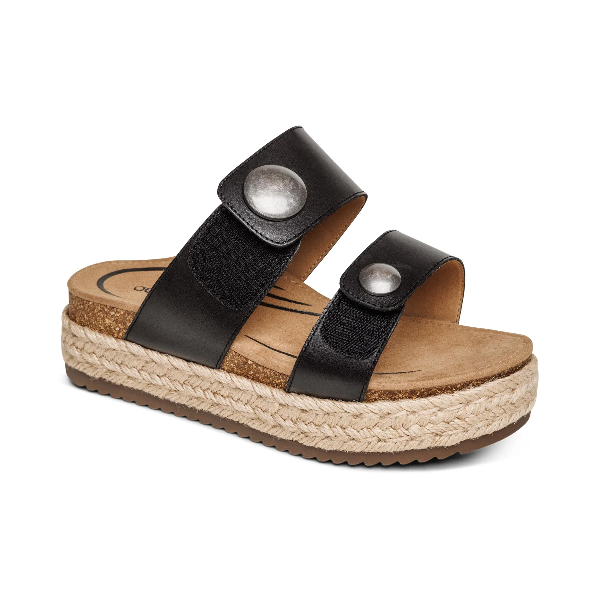 Sofie Platform Sandal - Black - Image 8
