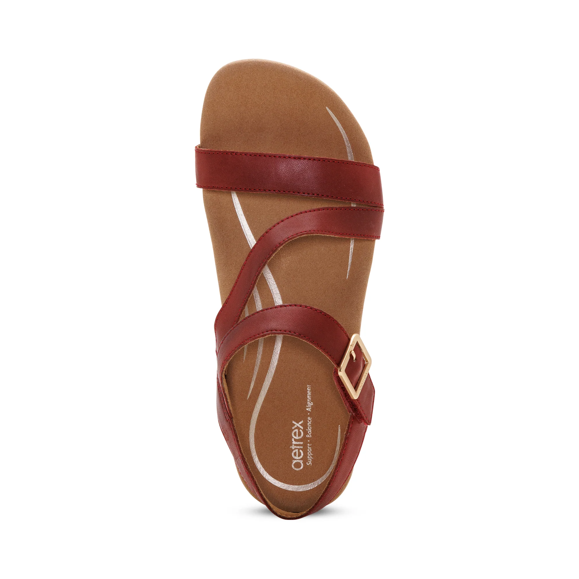 Susie Arch Support Sandal - Red - Image 5