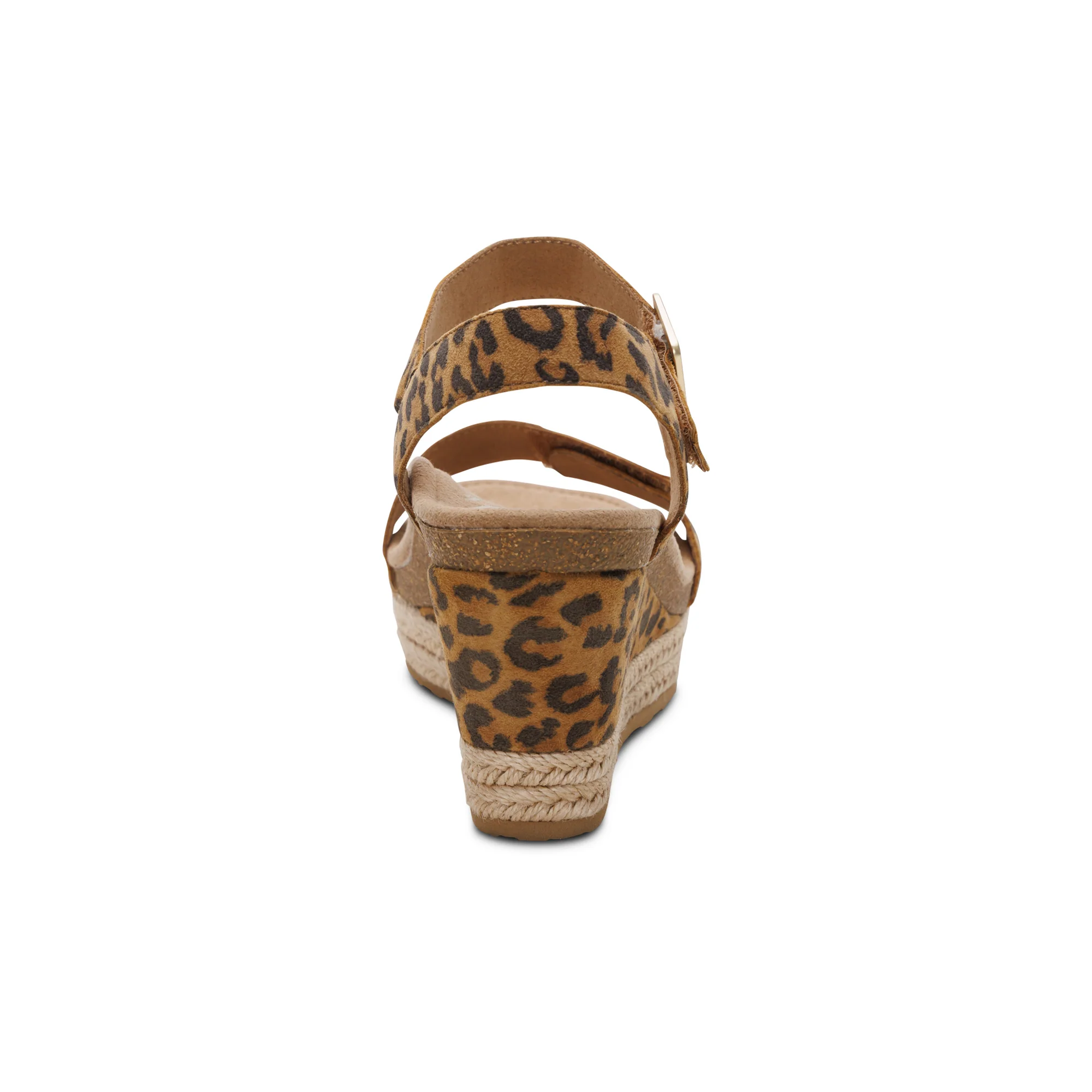 Sydney Quarter Strap Espadrille Wedge - Leopard - Image 3