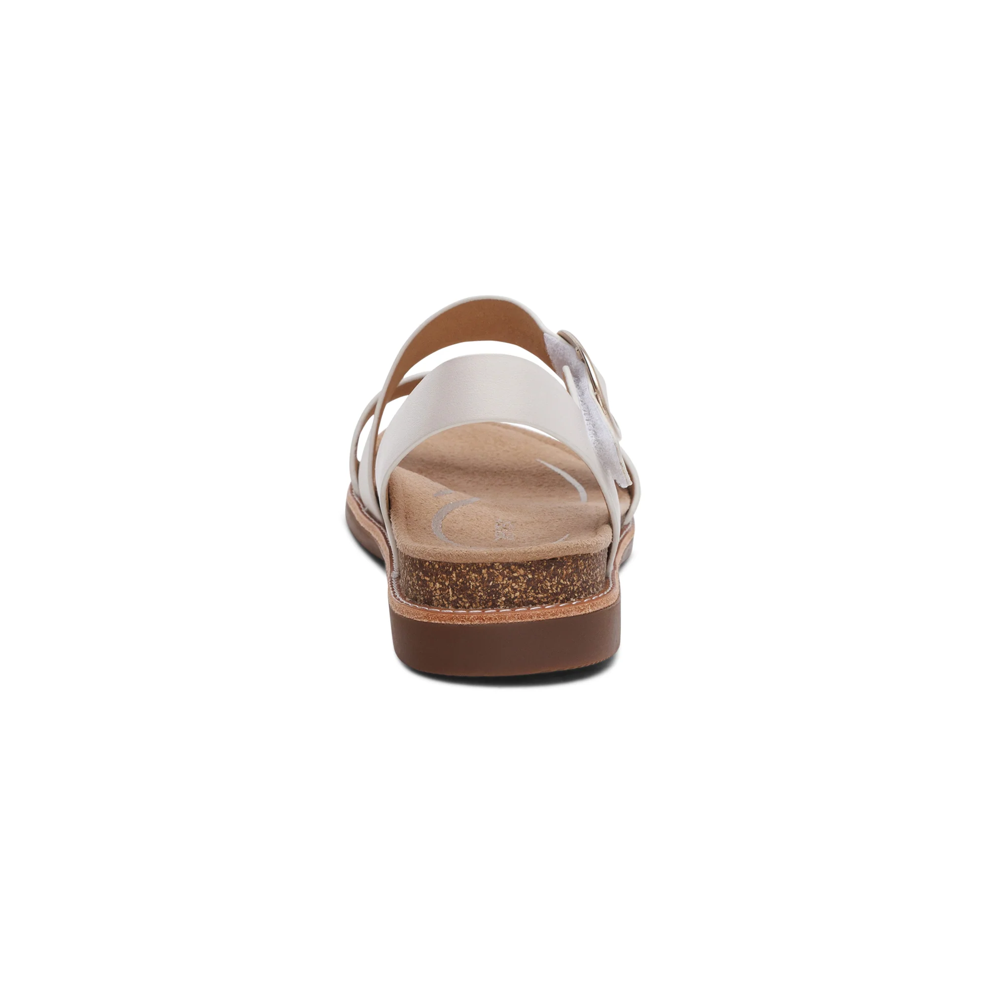 Tamara Asymmetrical Quarter Strap Sandal - Ivory - Image 3