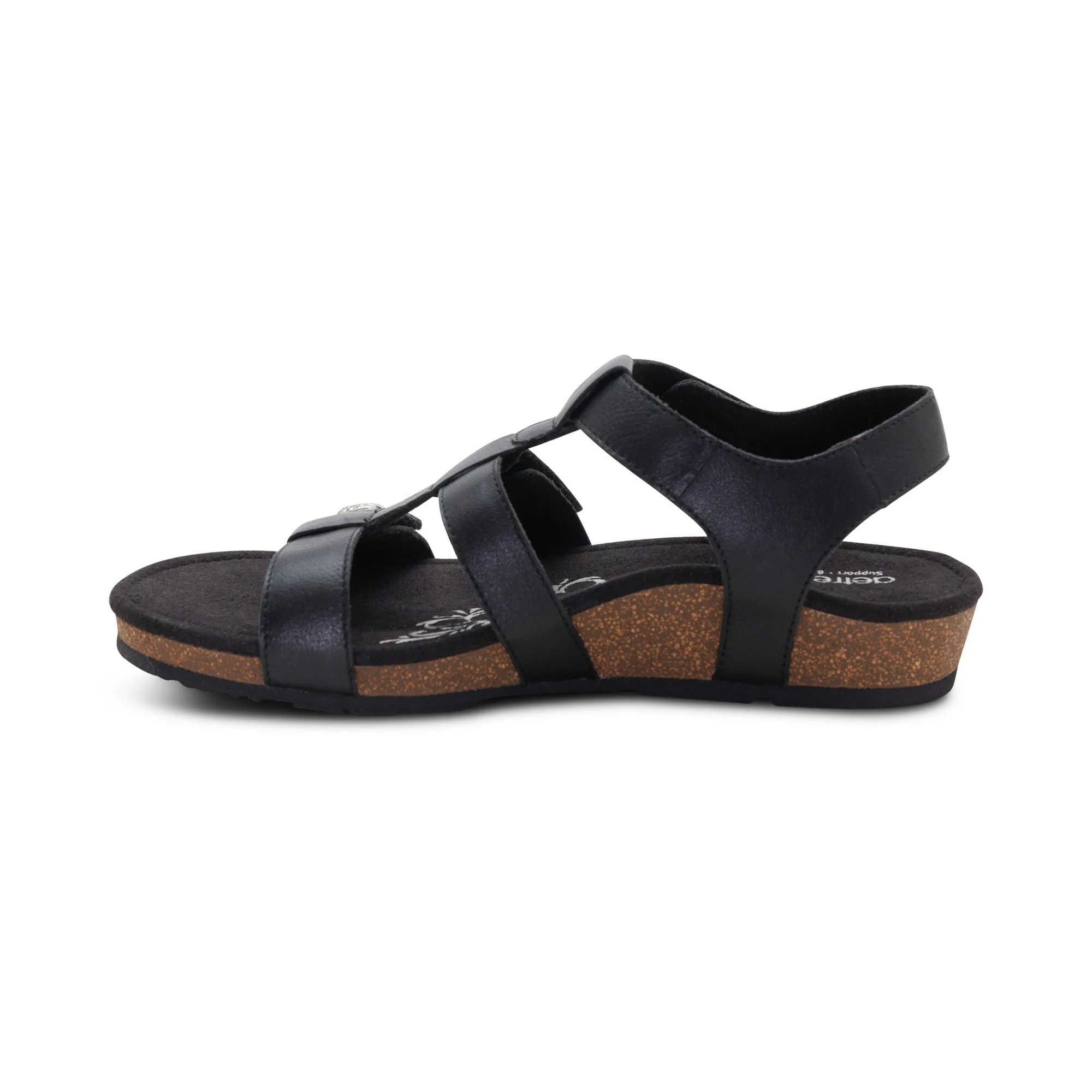 Veronica Arch Support Sandal - Black - Image 4