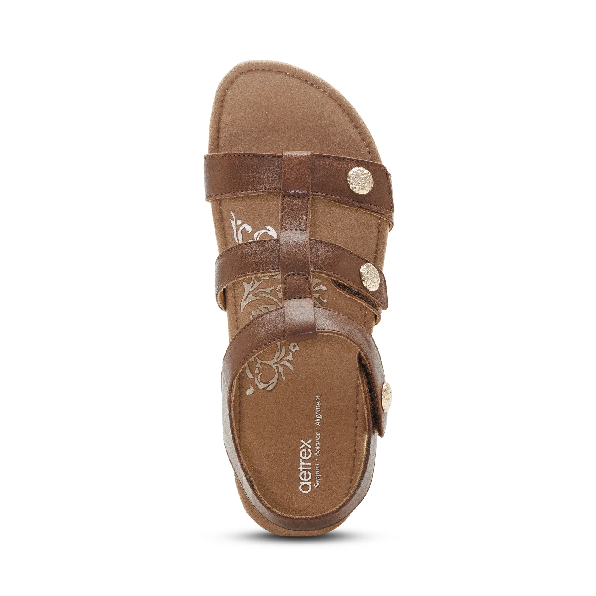 Veronica Arch Support Sandal - Coffee - Image 5