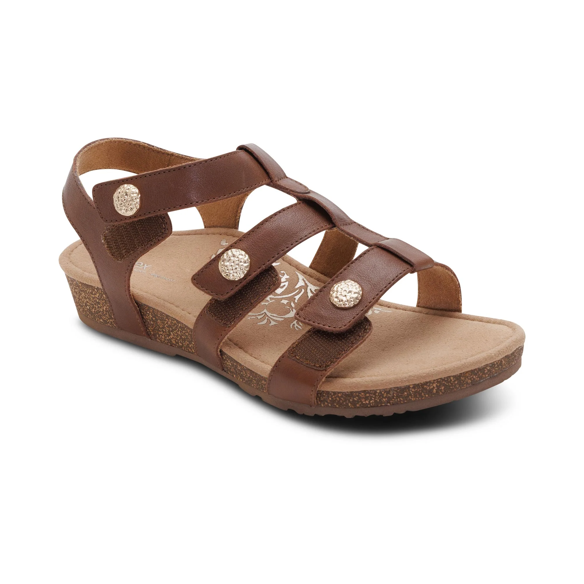 Veronica Arch Support Sandal - Coffee - Image 7