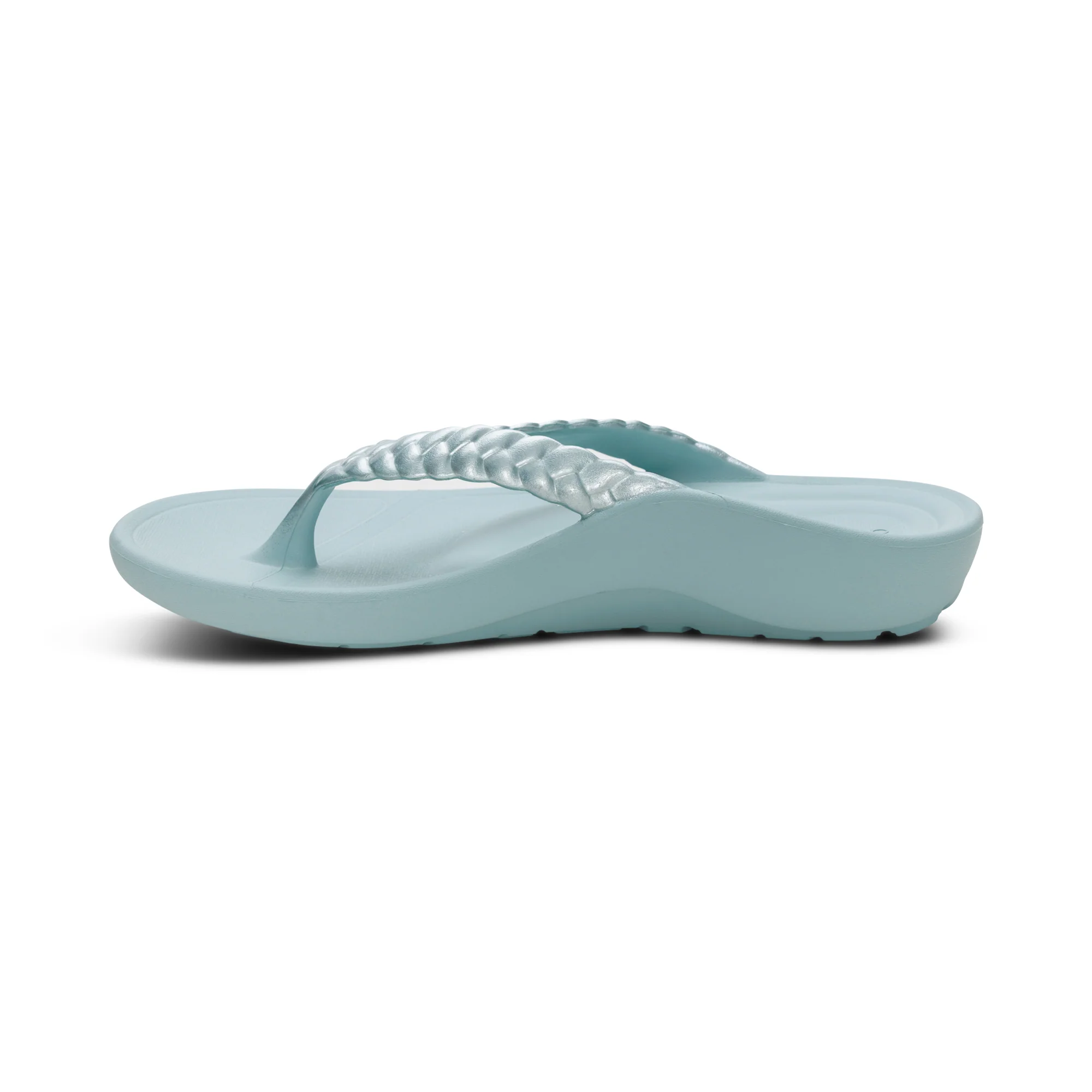 Vicki Braided Thong Sandal - Mint Gloss - Image 4