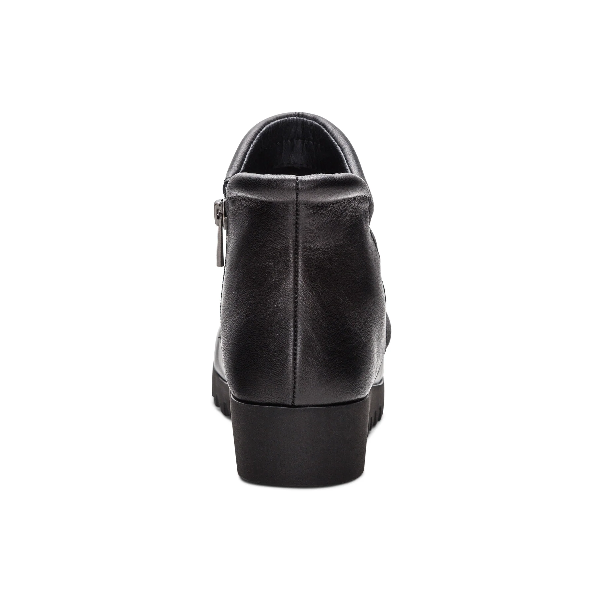 Zoey Slip-On Boot - Black Leather - Image 3
